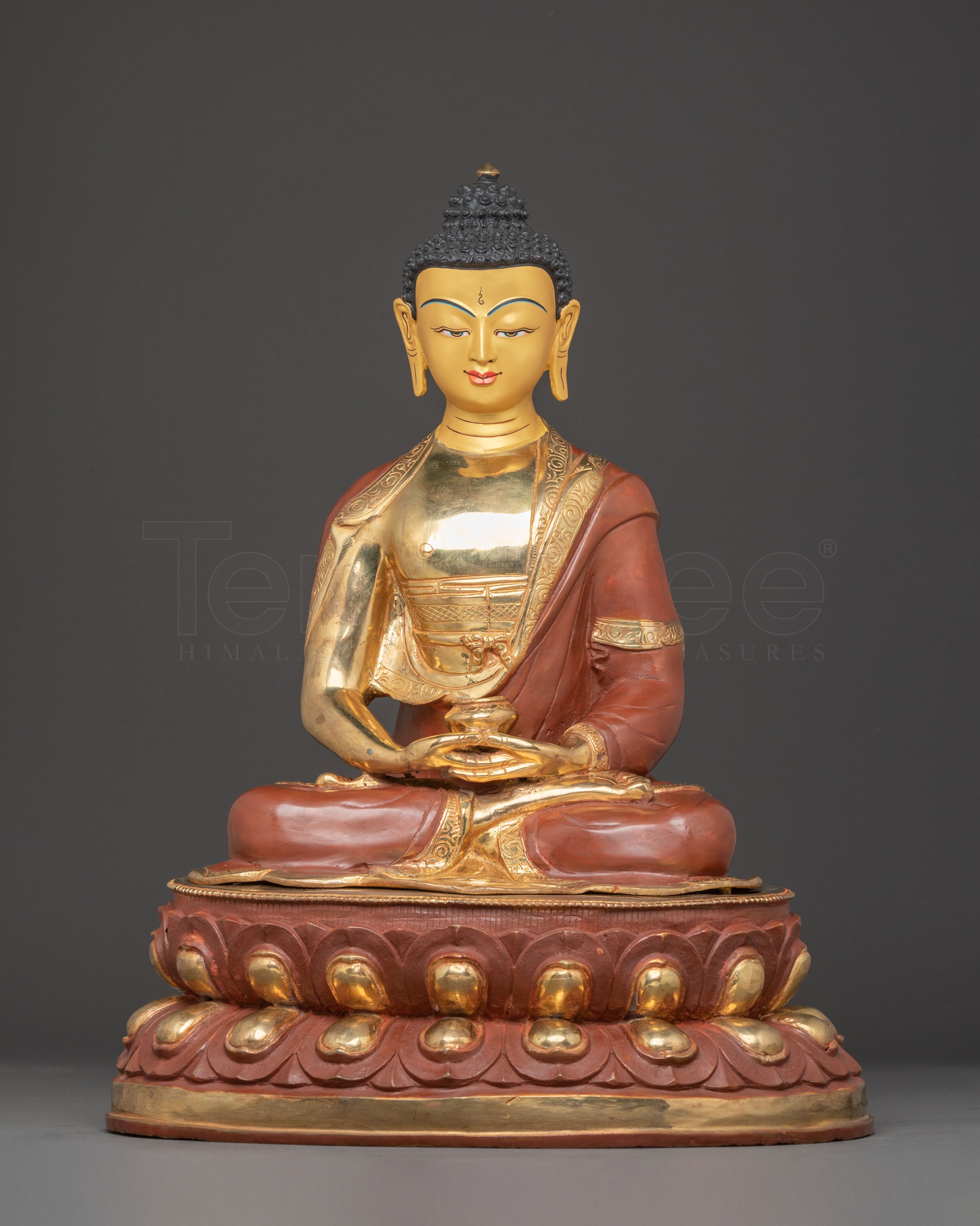 Amitabha Buddha Oxidized Copper Body Statue