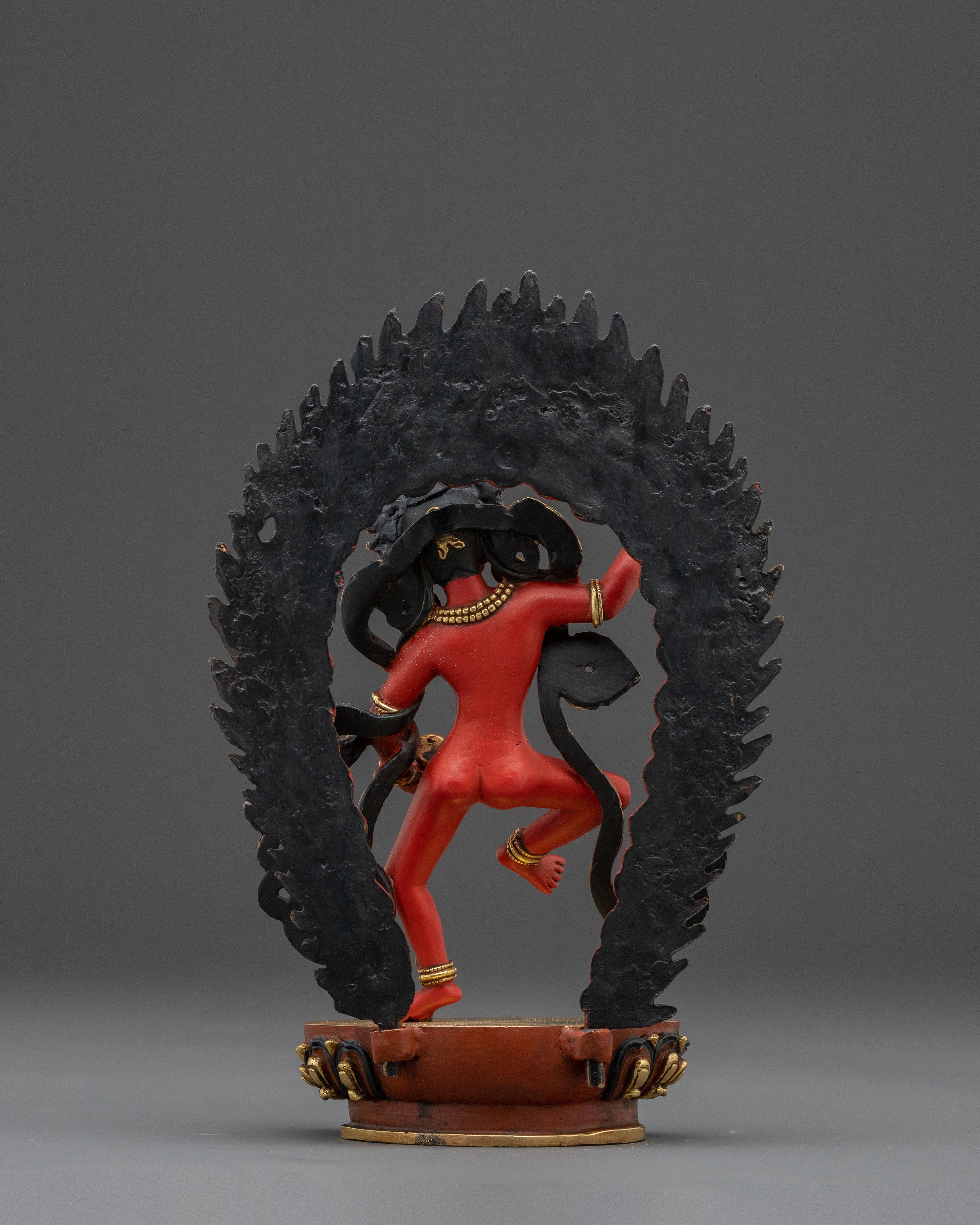 Spiritual Statue of Machig Labdron – Hand-Painted Silver Plating Statue