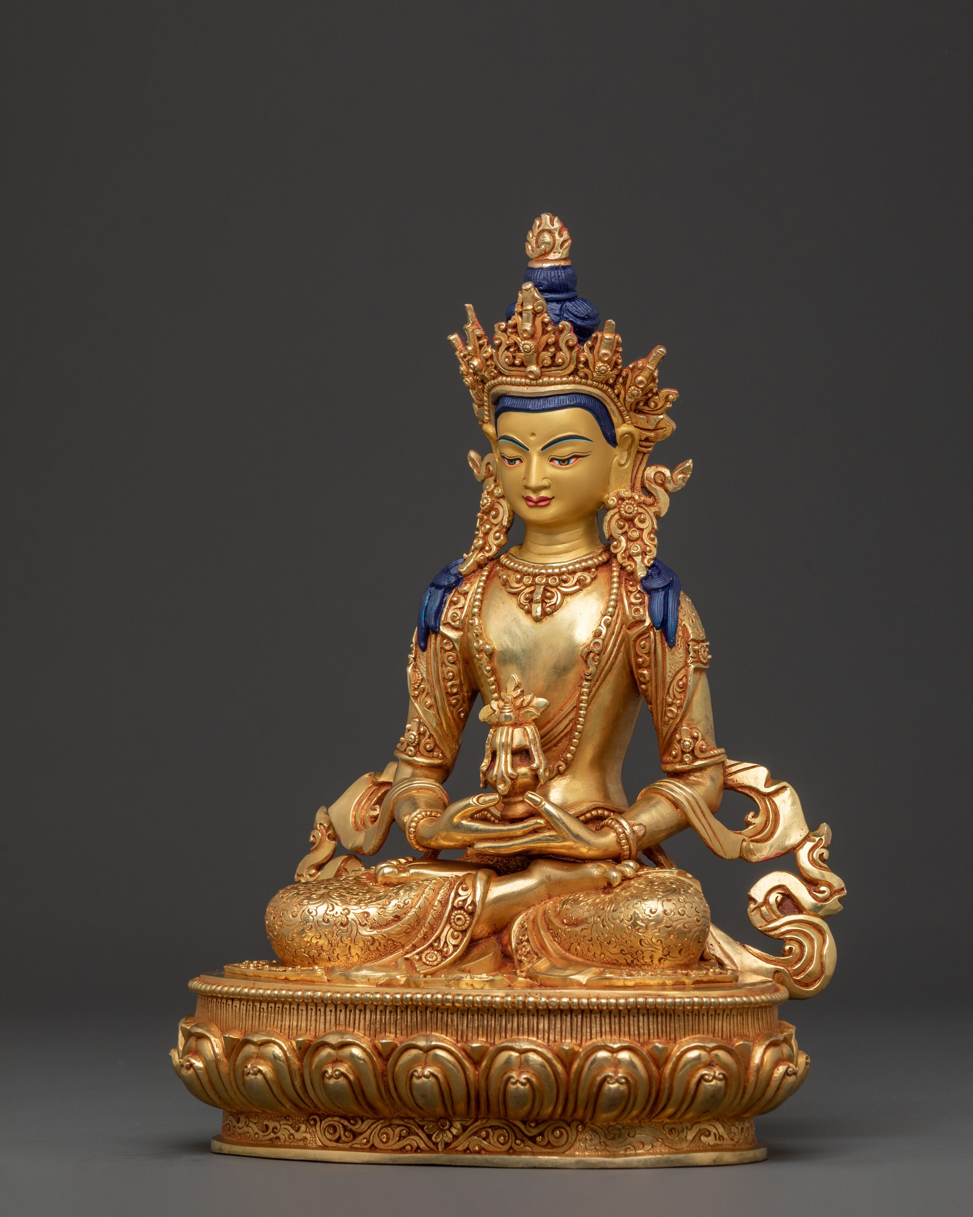 Amitayus Statue Infinite Life | 24K Gold Gilded