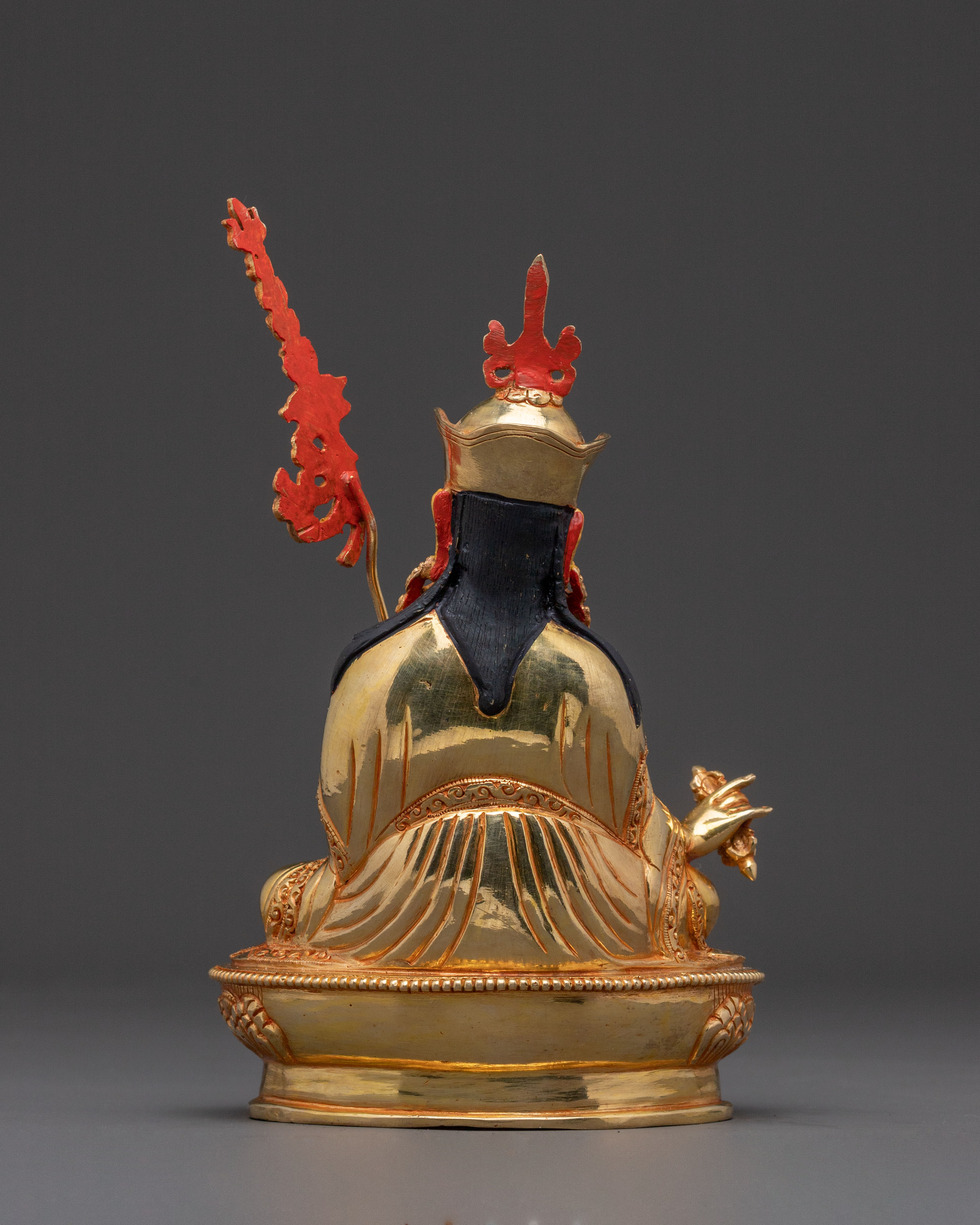 Guru Rinpoche Copper Figurine - Gilded Serenity