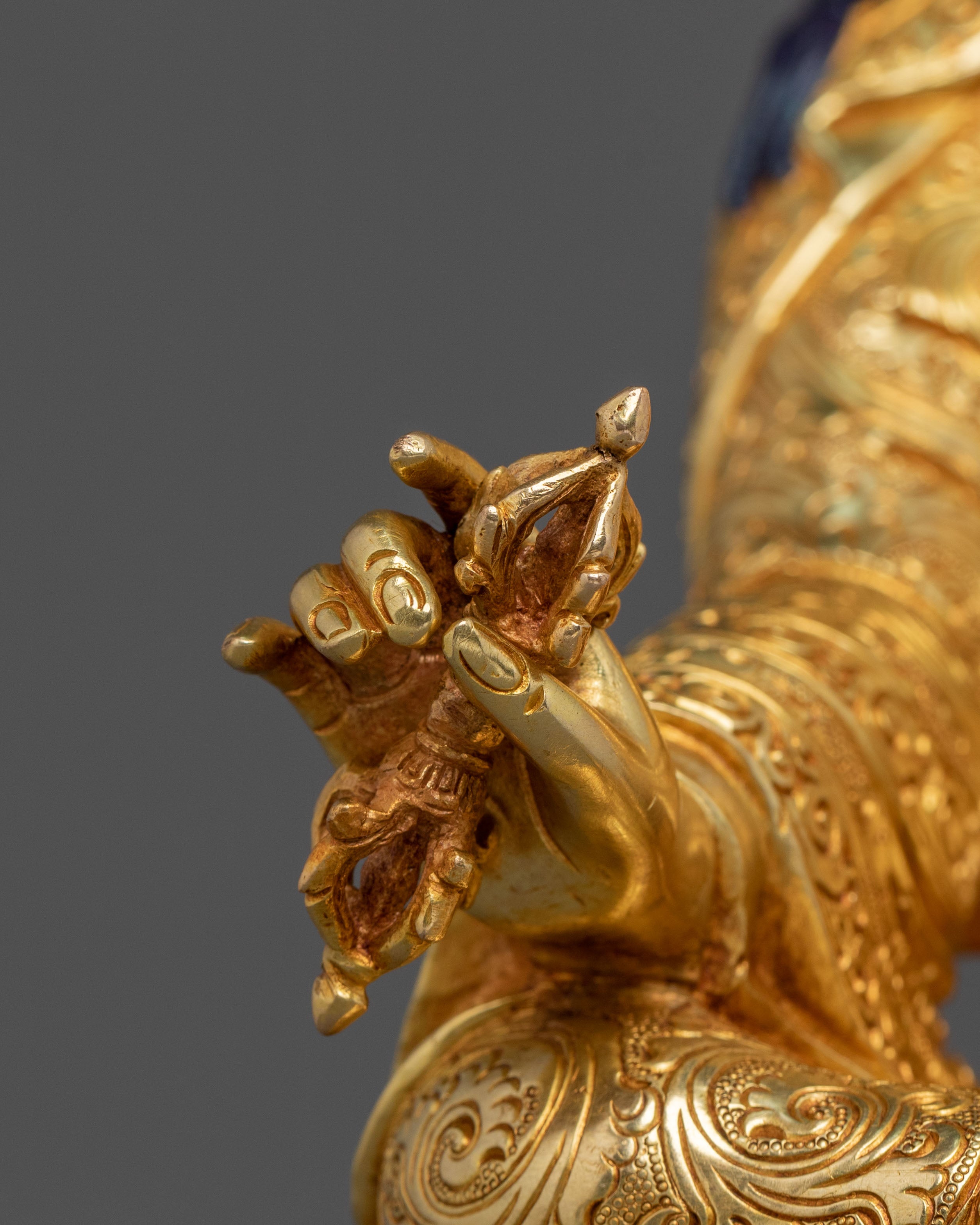 Guru Rinpoche Statue | 24K Gold Gilded Buddhist Master