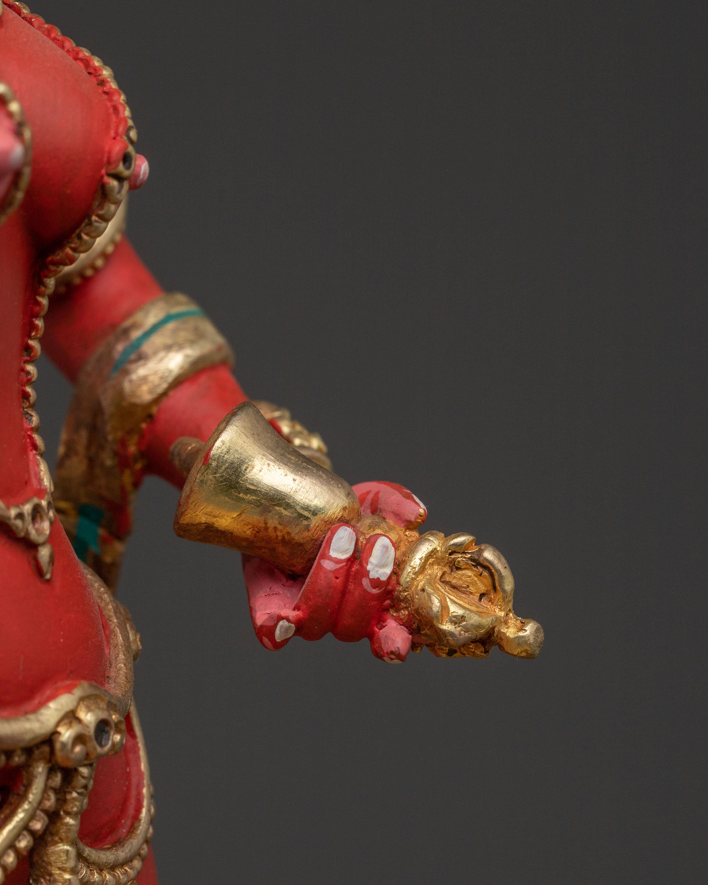 Divine Statue of Machig Labdron – Hand-Gilded Copper Statue