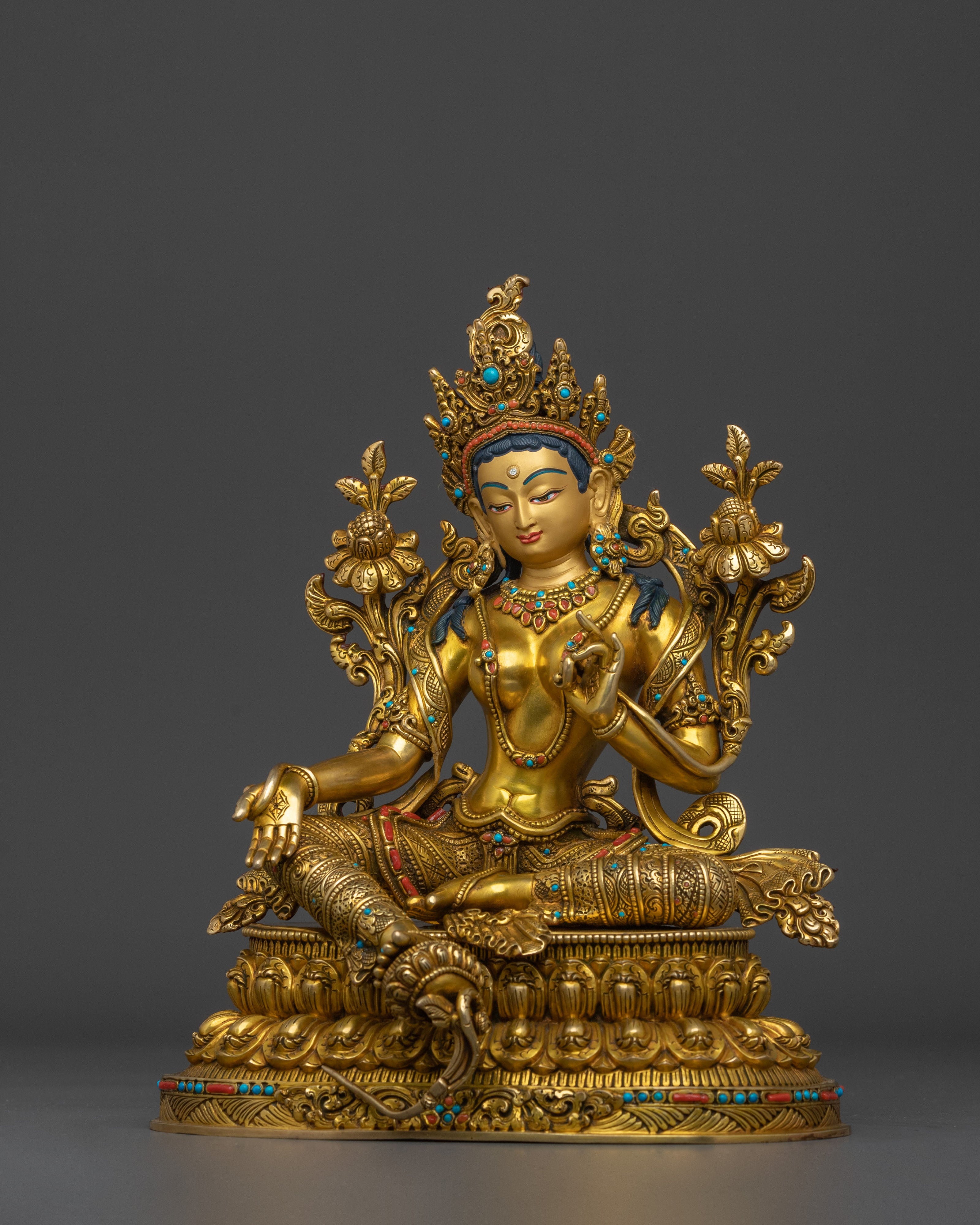 Green Tara Sculpture | Healing Goddess