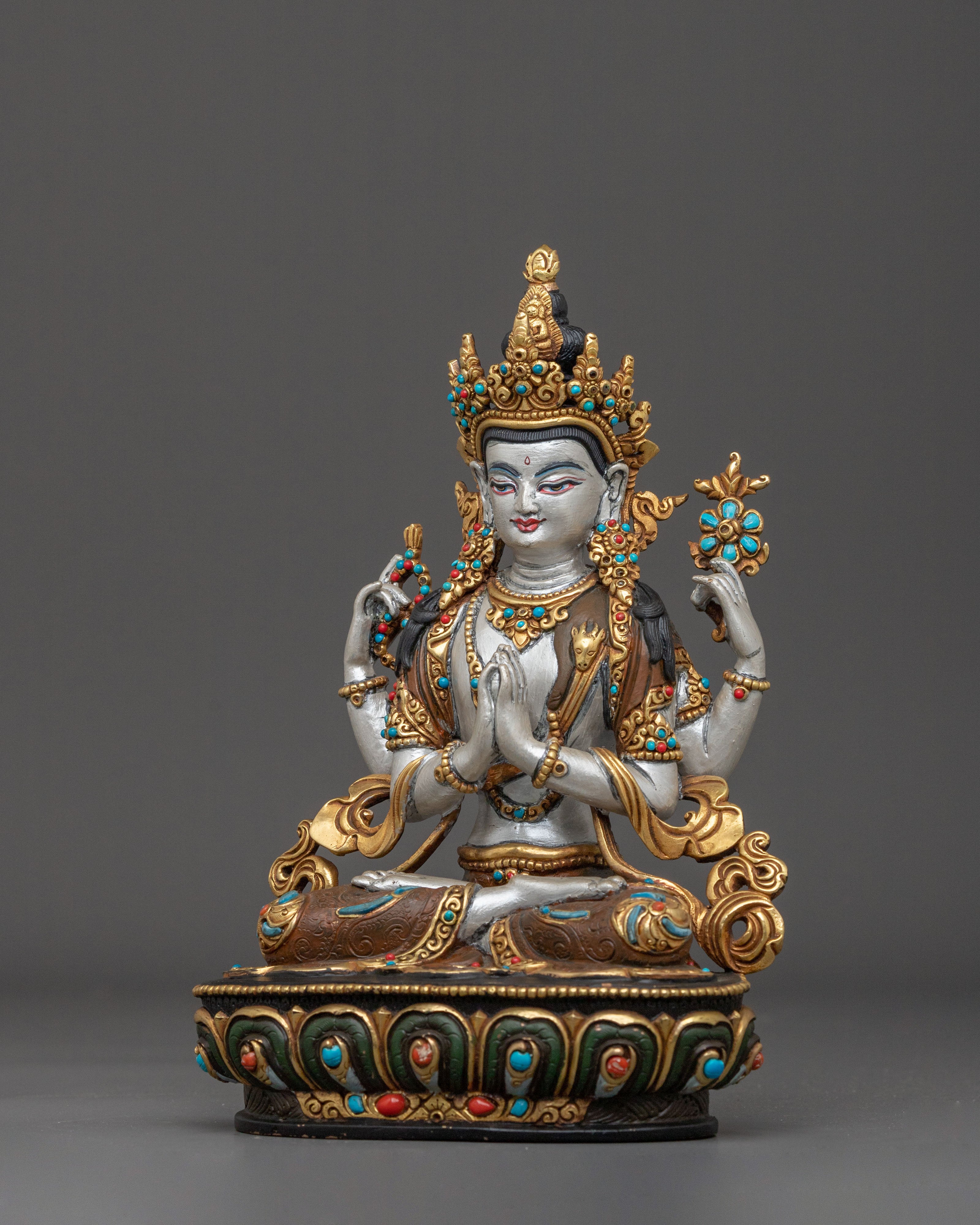 Spiritual Chenrezig Sculpture | Bodhisattva of Infinite Compassion