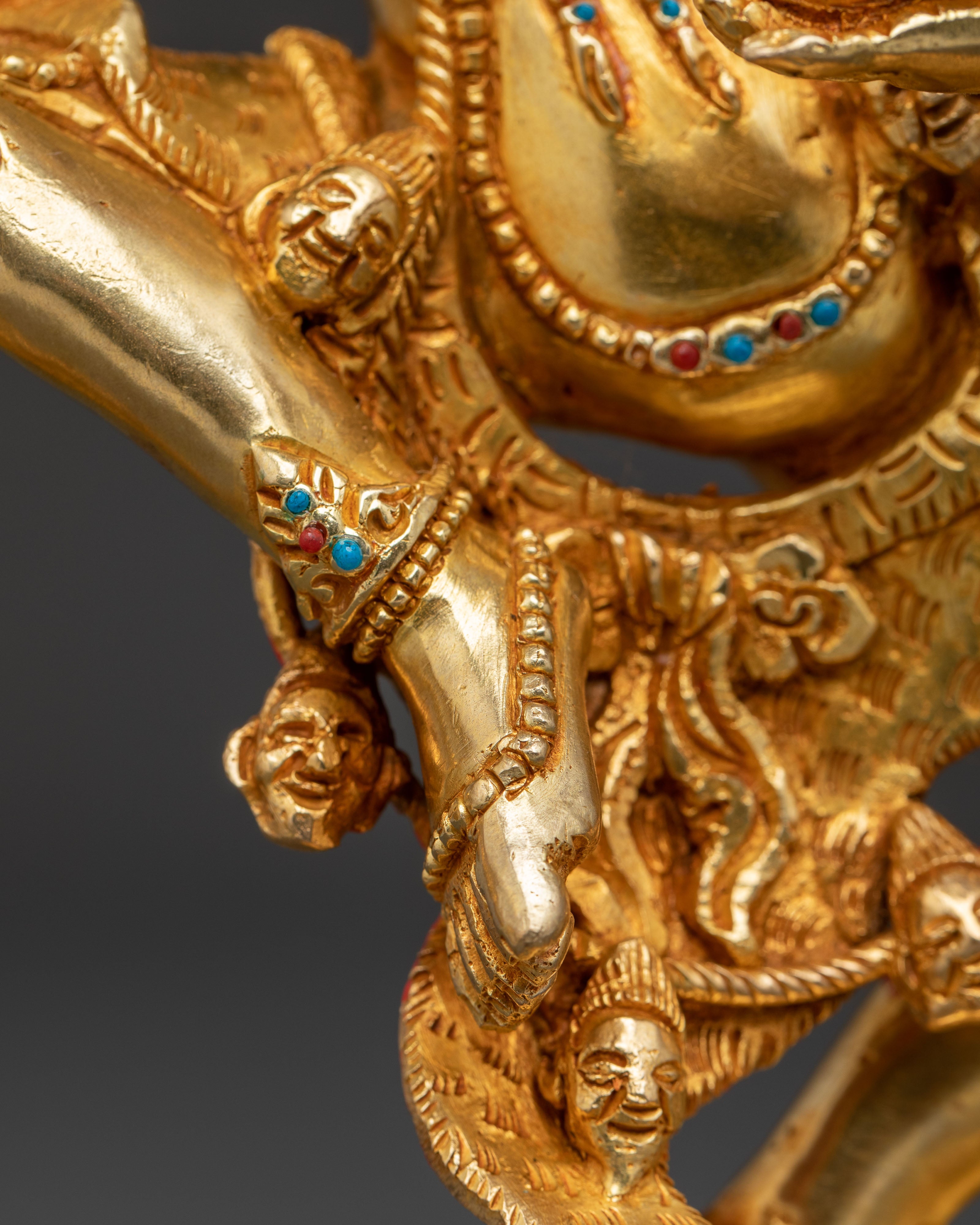 Simha Mukha Statue: Lion-Faced Dakini | Handcrafted Tibetan Art