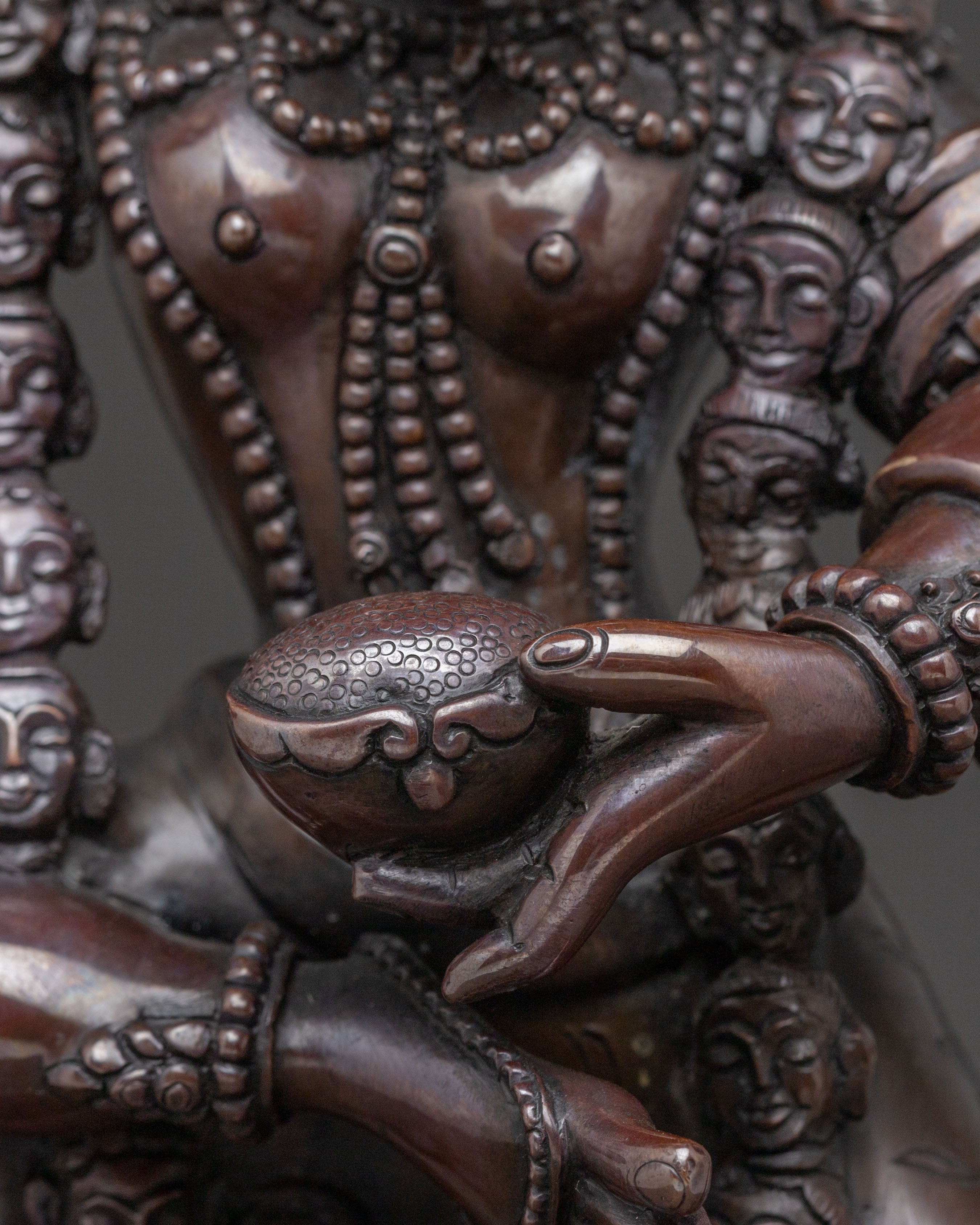 Shima Mukha Copper Statue | Lion Faced Dakini