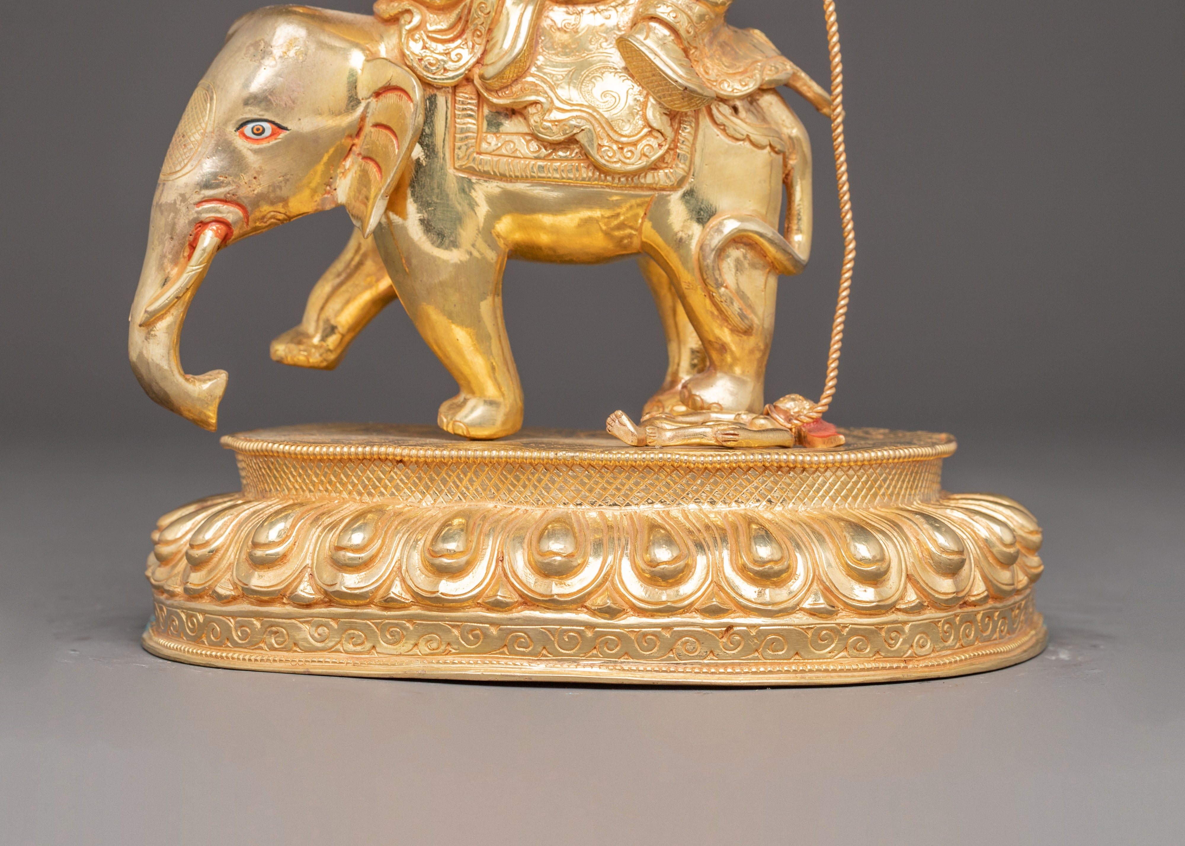 Handmade Chimar Golden Statue | 24k Gold Glided