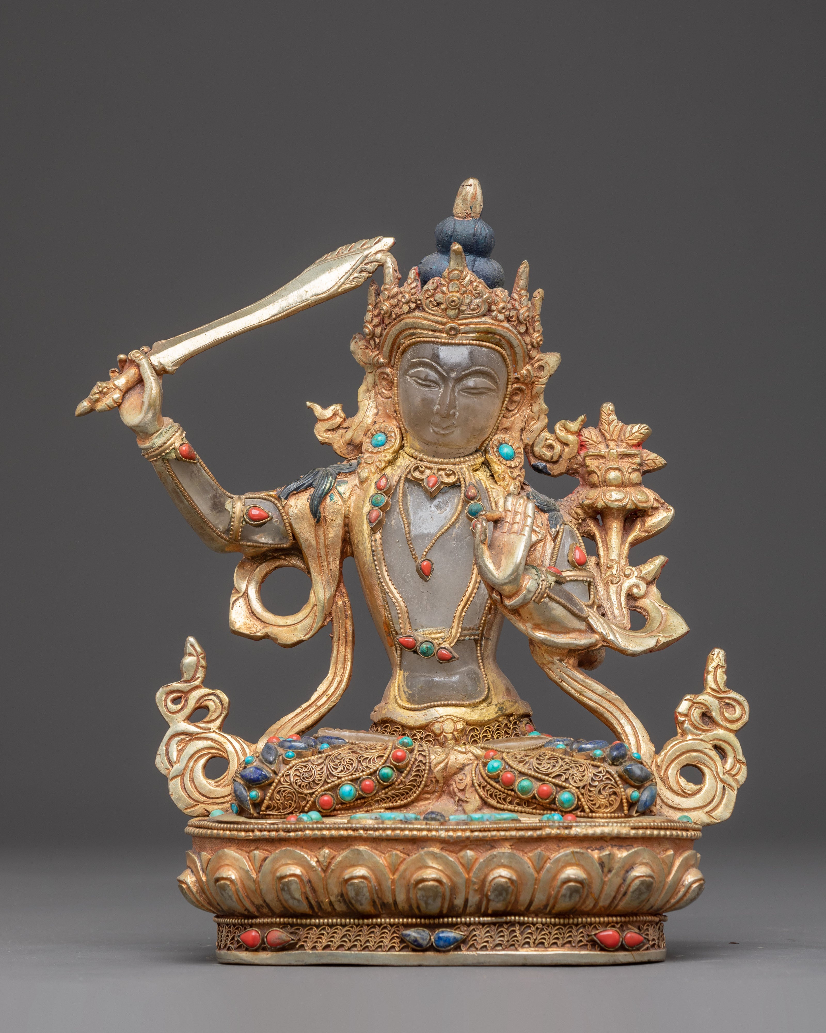 Manjushri Statue: Embodiment of Transcendent Wisdom