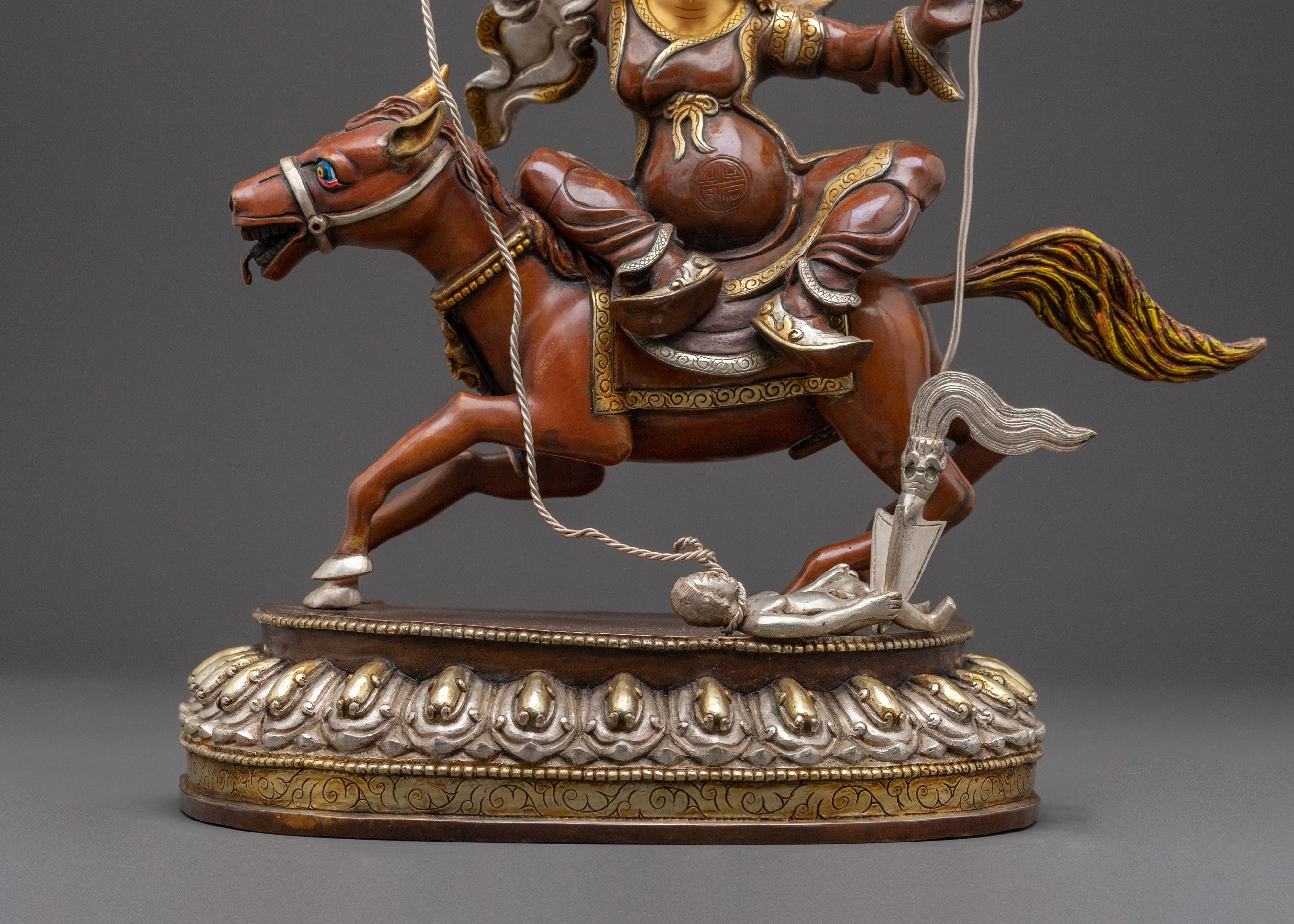 Golden Chimar Traditional Statue - Buddhist Protector