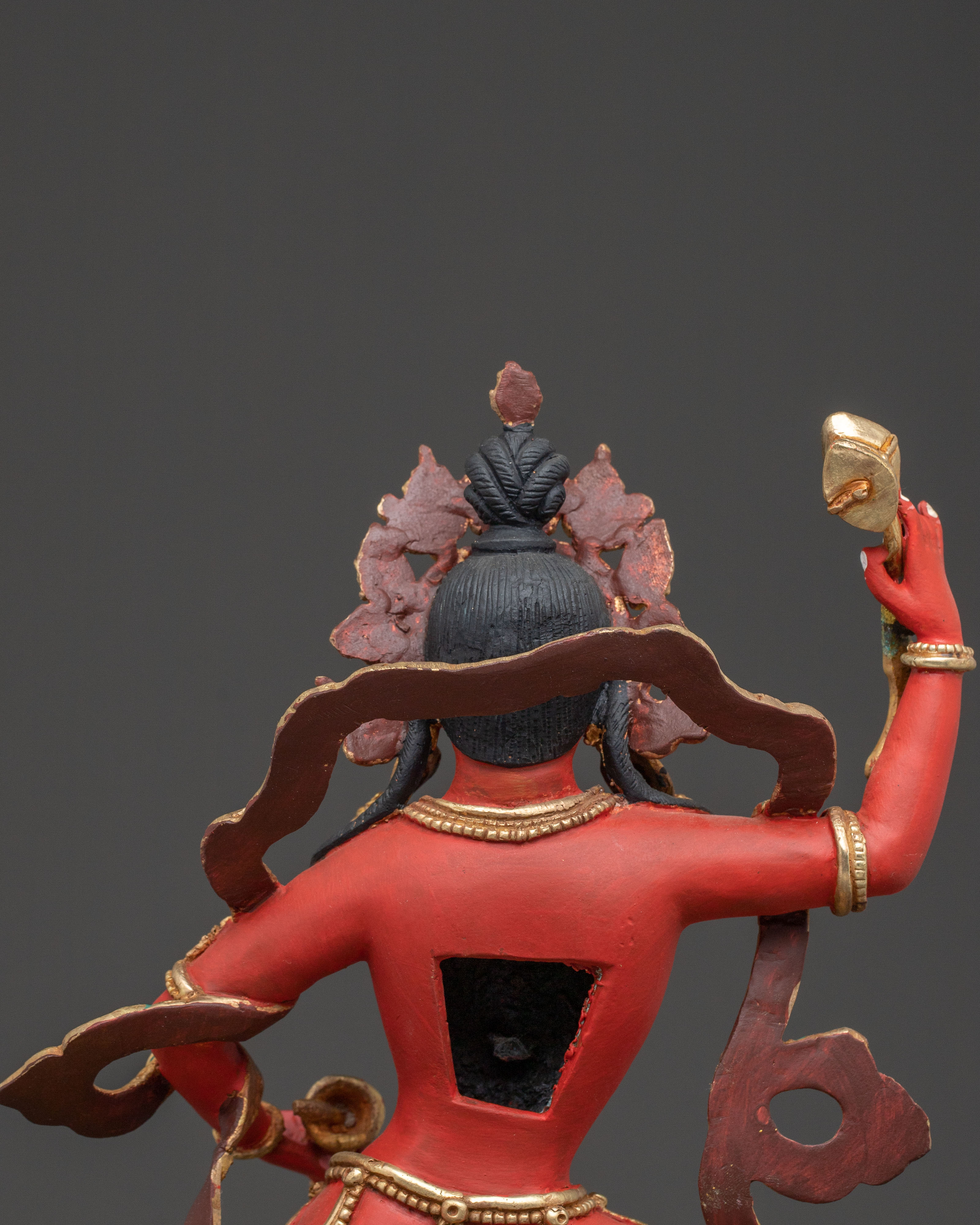 Divine Statue of Machig Labdron – Hand-Gilded Copper Statue