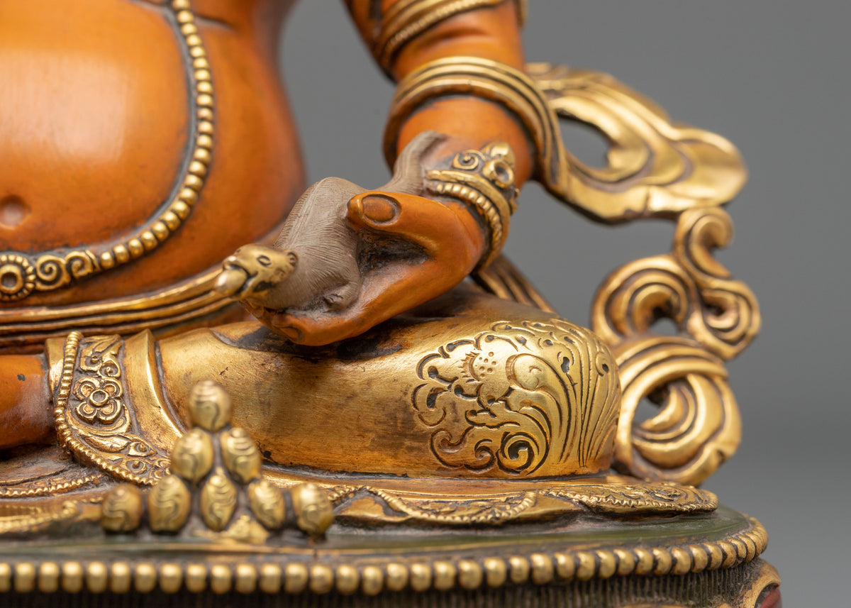 Dzambhala Copper Sculpture | Tibetan Sacred Figurine