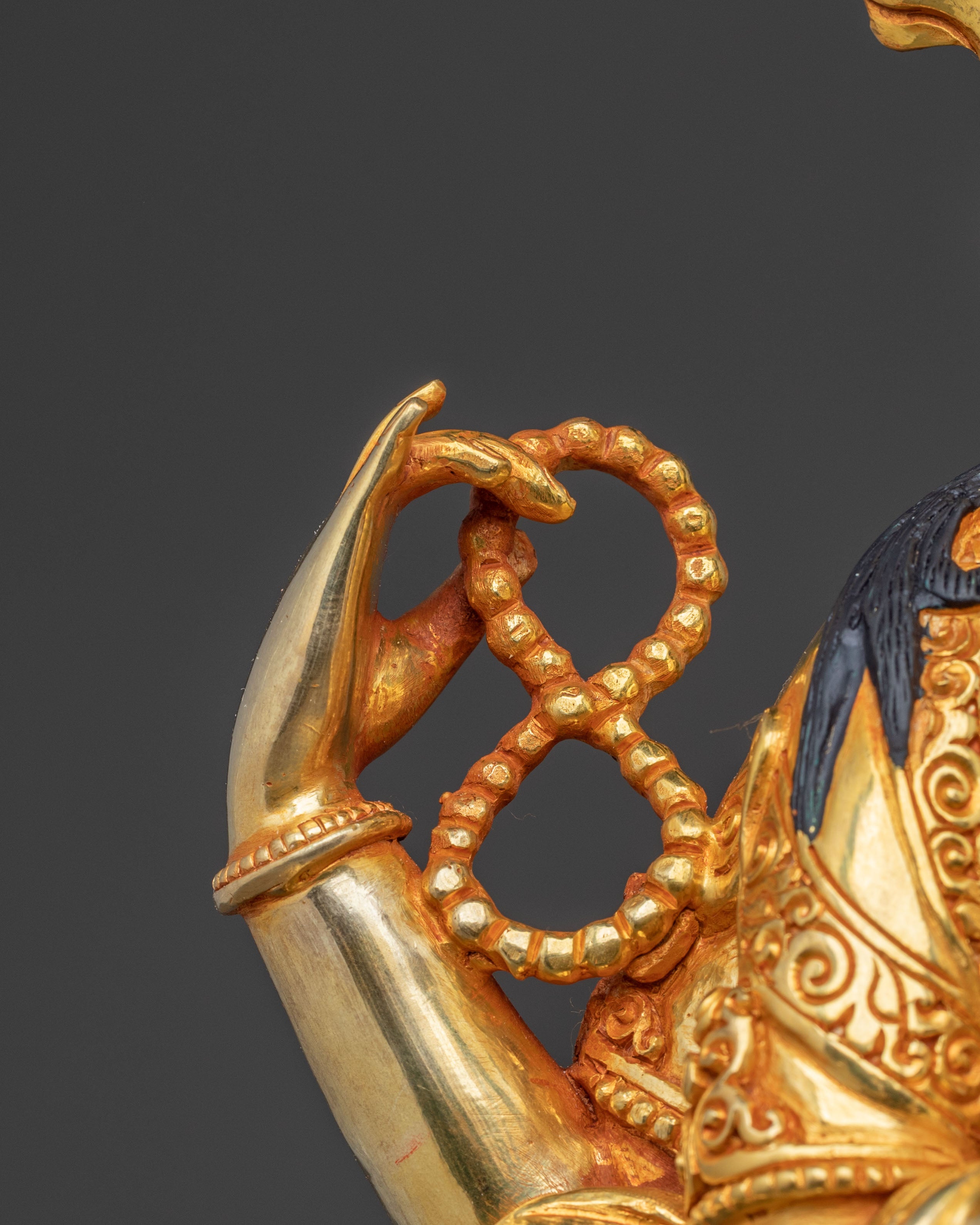 Chenrezig Buddha Statue - 24K Gold Gilded Copper Avalokiteshvara