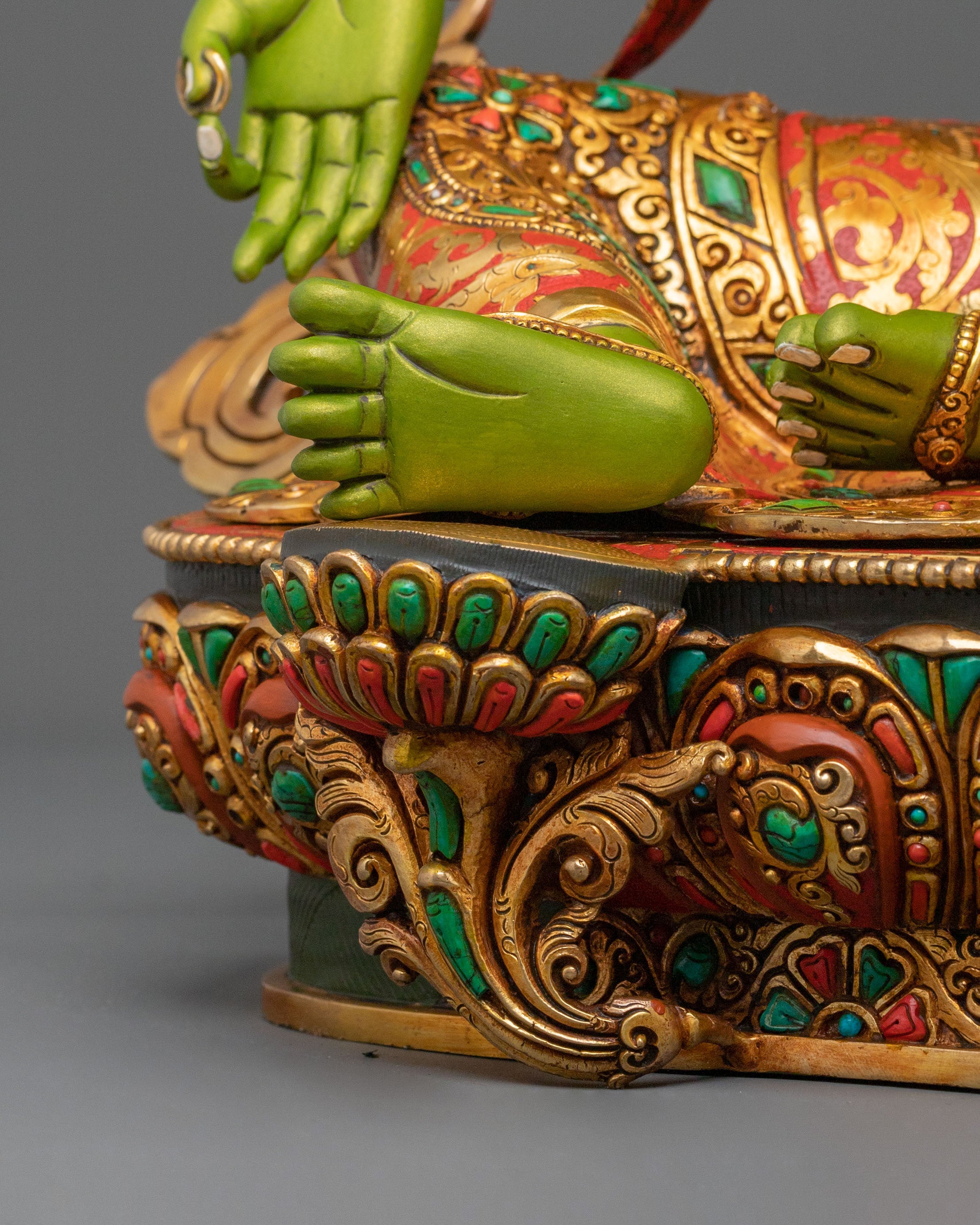 Green Tara Sacred Statue | Made in Nepal