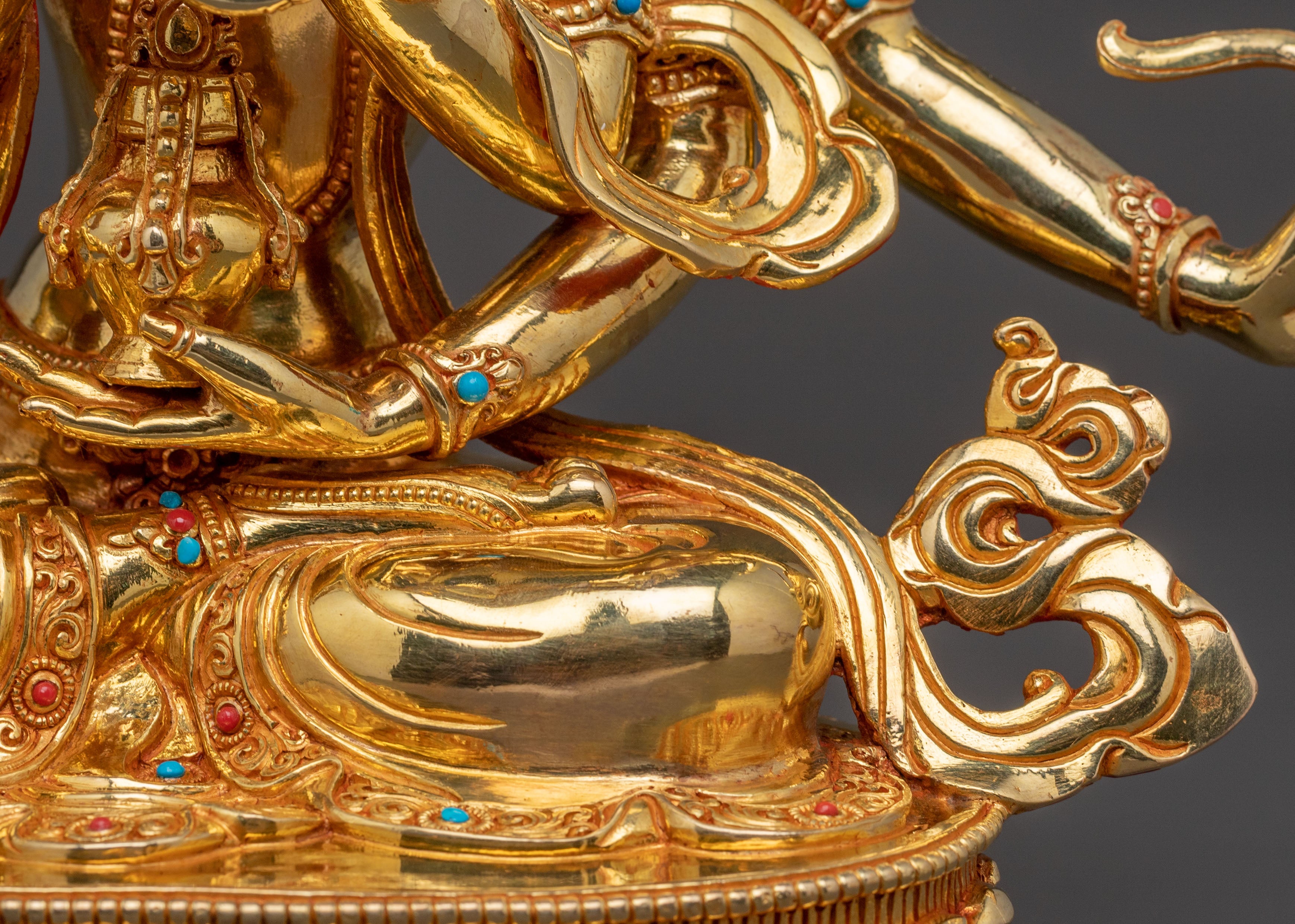 Namgyalma Copper Handcrafted Statue | 24K Gold Gilded Statue