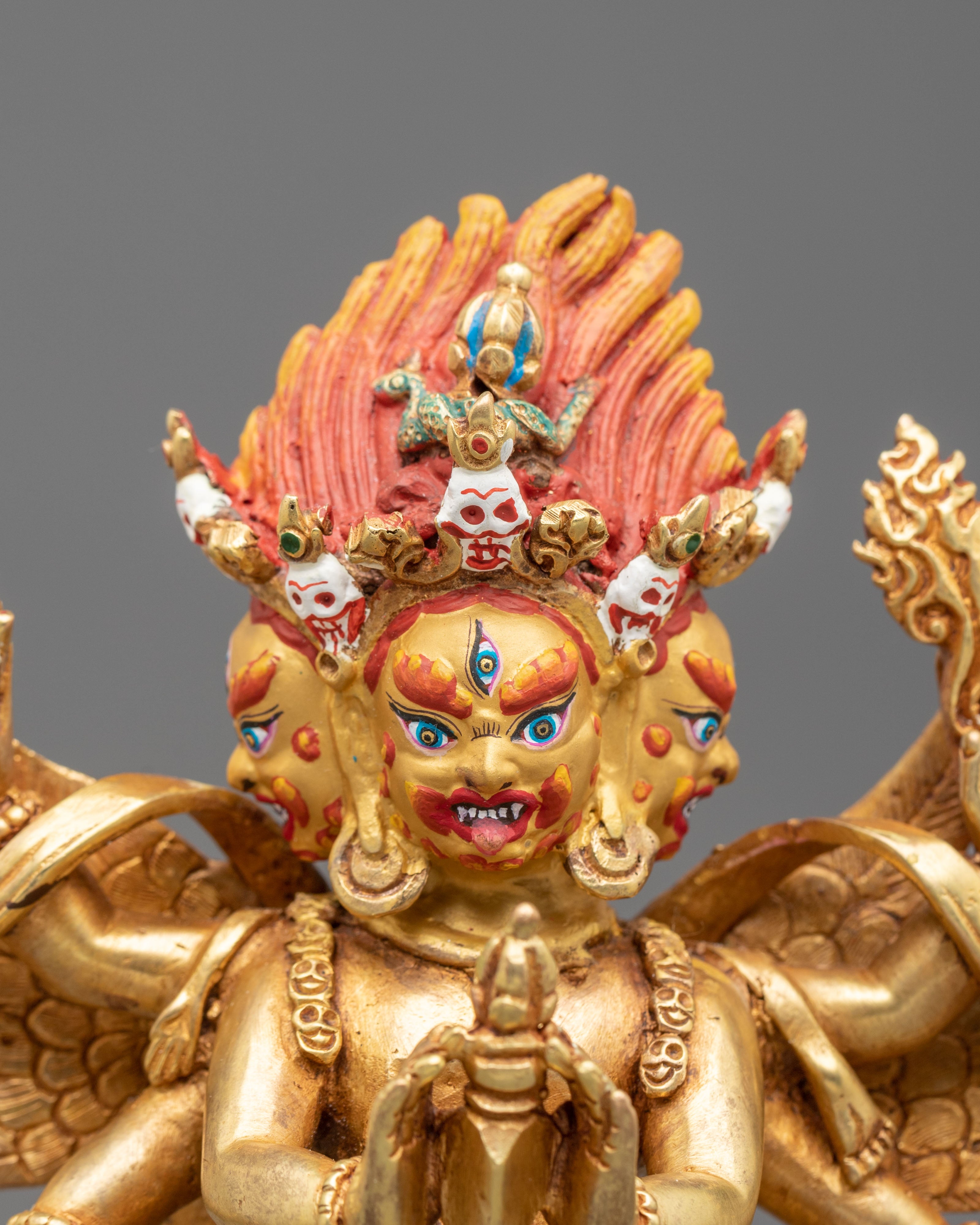Vajrakilaya Statue | 24K Gold Sacred Sculpture