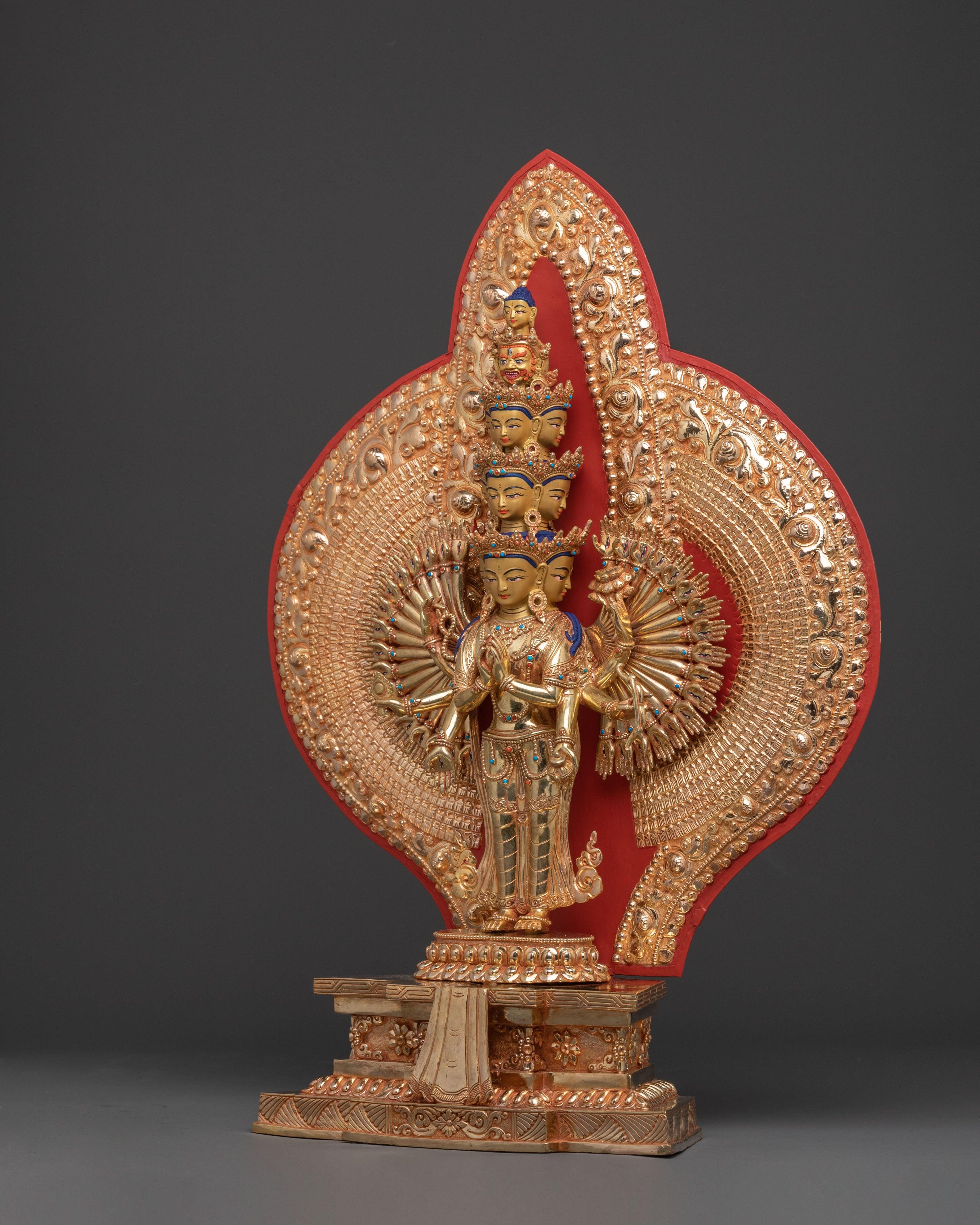 1000 Armed Chenrezig Figurine | Buddhist Icon