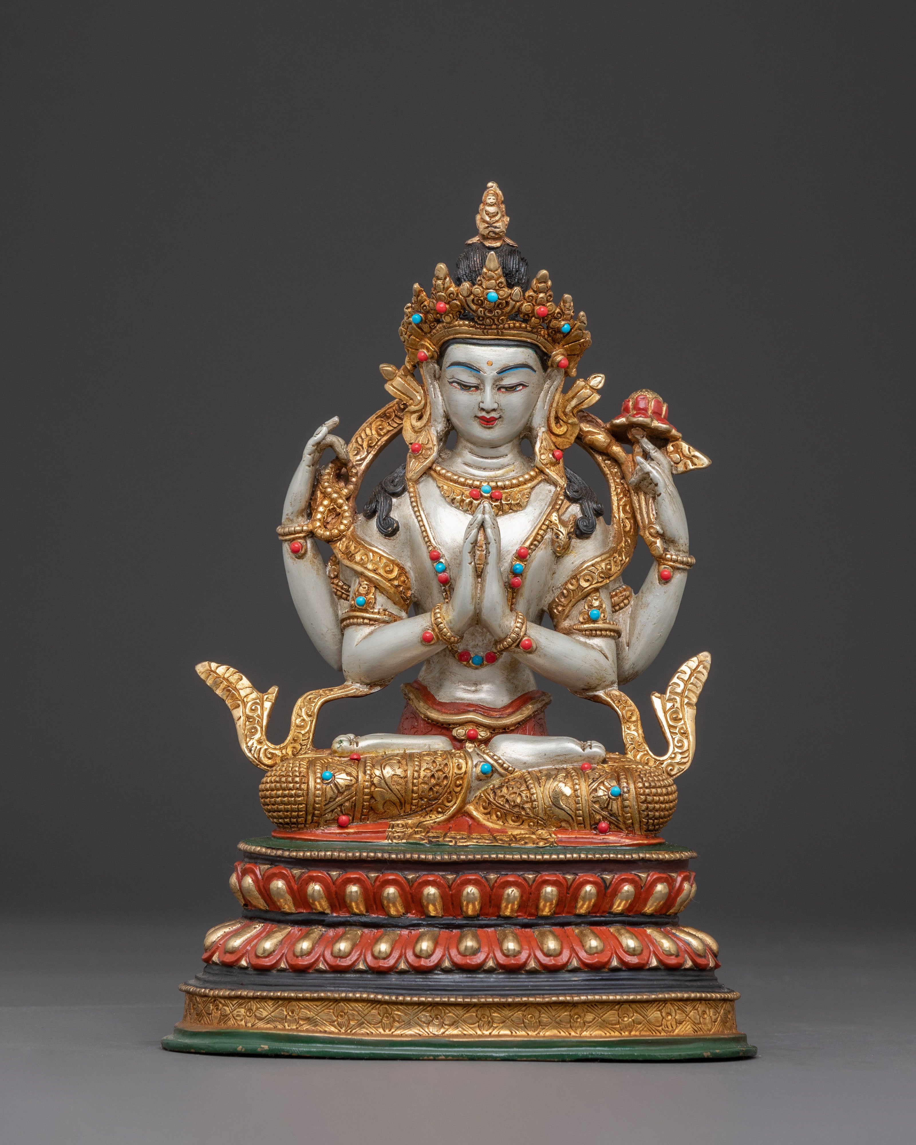 Chenrezig Traditional Sacred Statue | Spiritual Home Decor