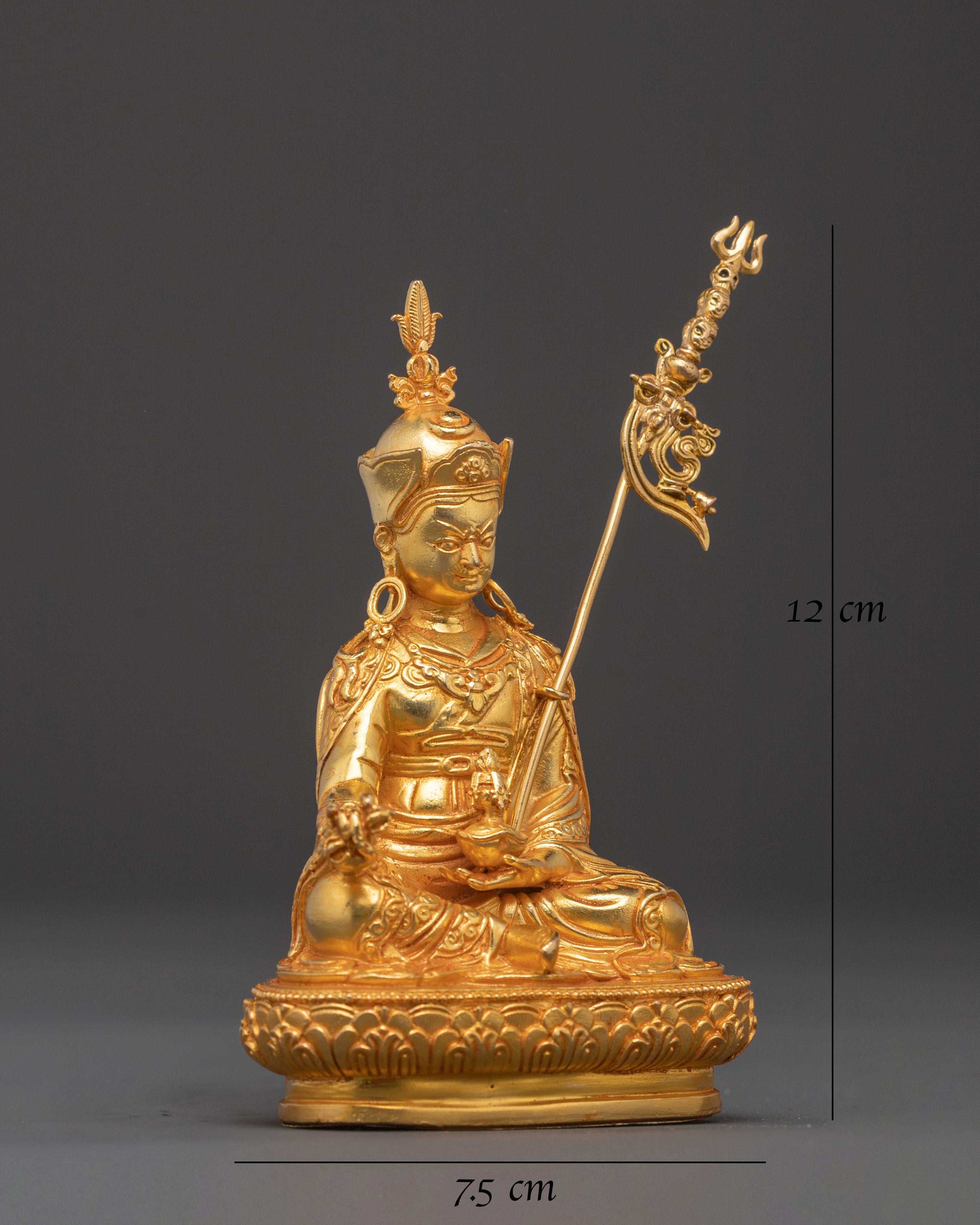 Handcrafted Guru Rinpoche Statue | Lotus Born Master