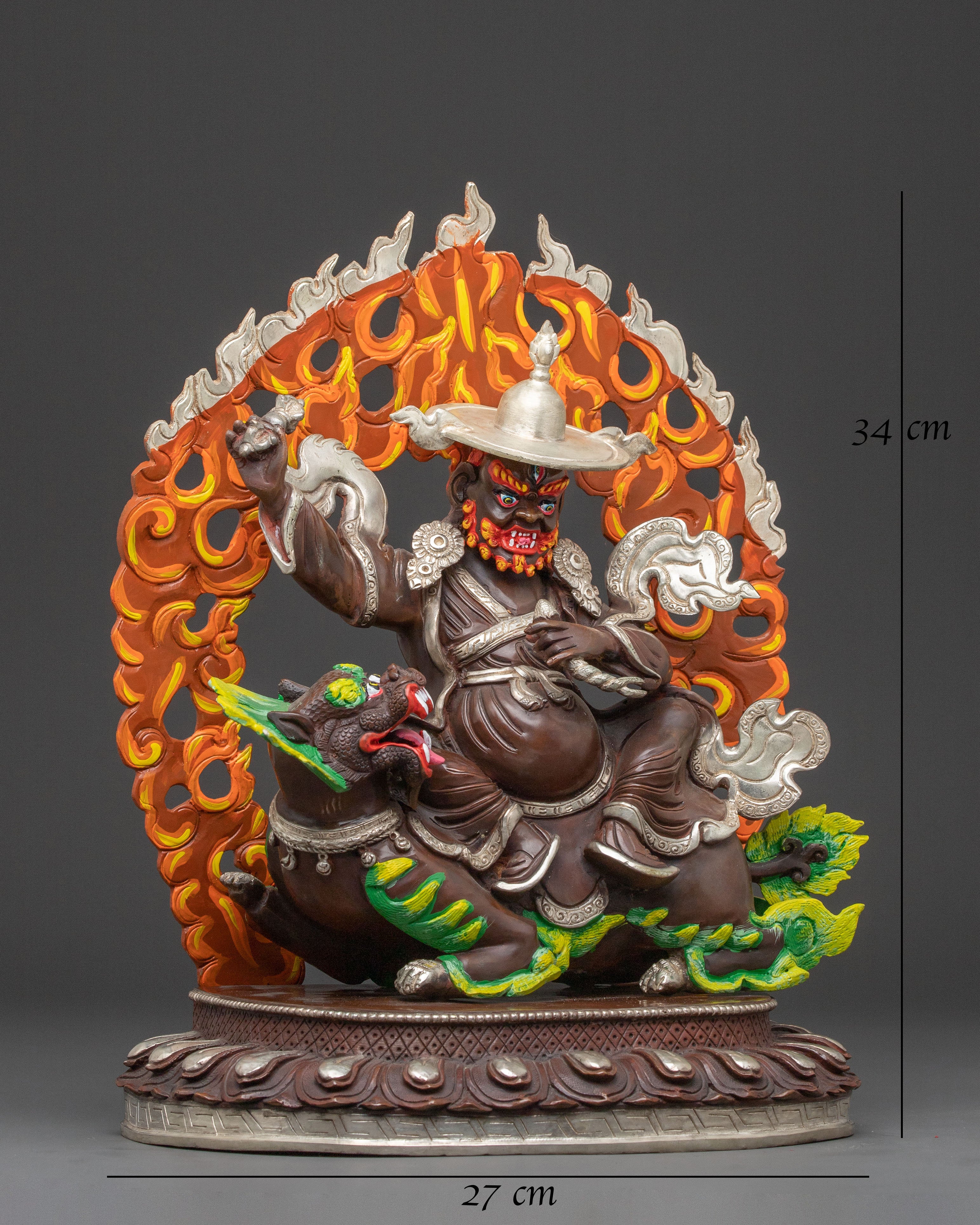 Droje Legpa: Gilded Protector Statue