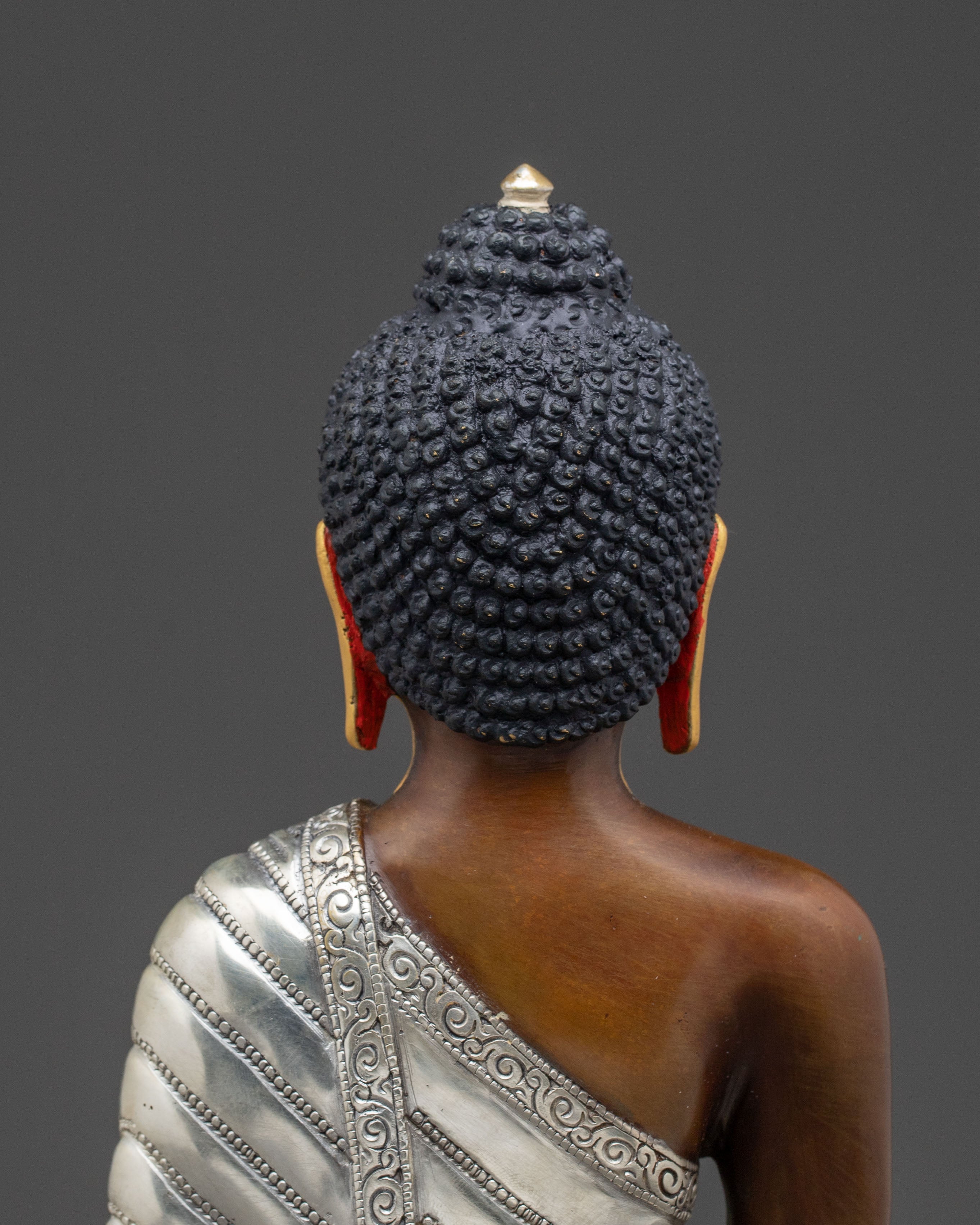 Medicine Buddha Statue – Oxidized Copper & 24K Gold