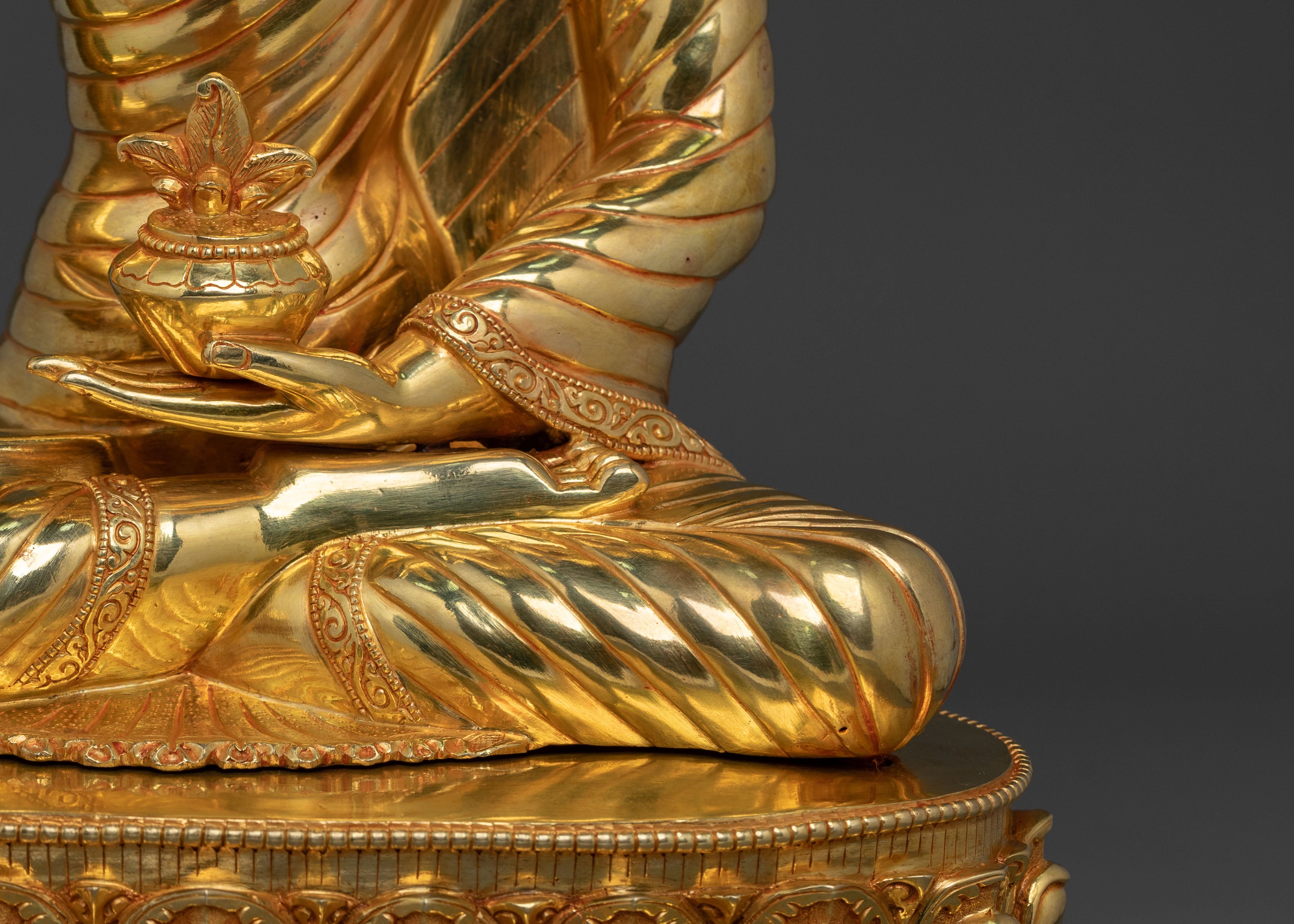Healing Buddha Bhaisajyaguru Art: 24K Gold Gilded