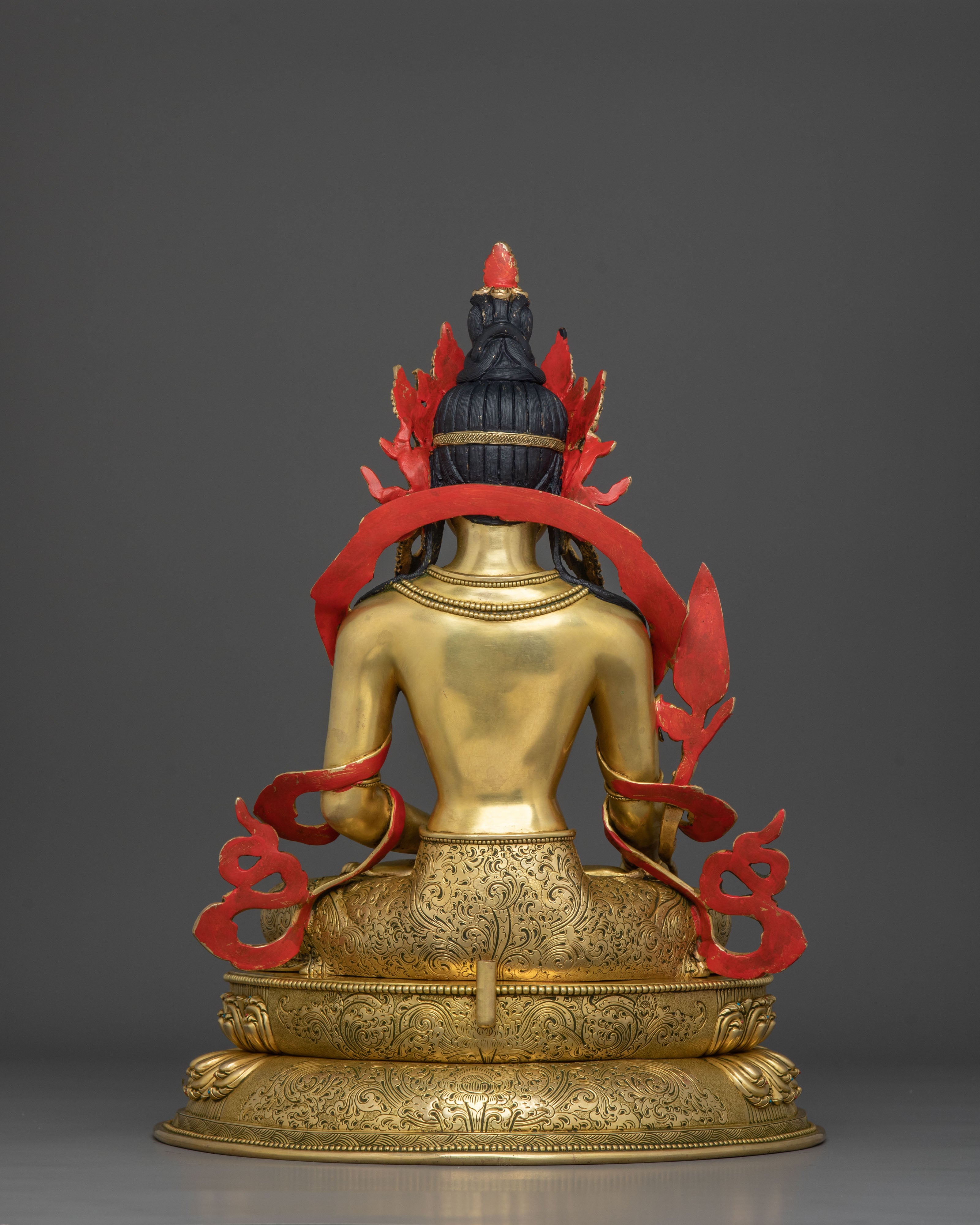 Handmade Kshitigarbha Sculpture | Himalayan Altar Decor