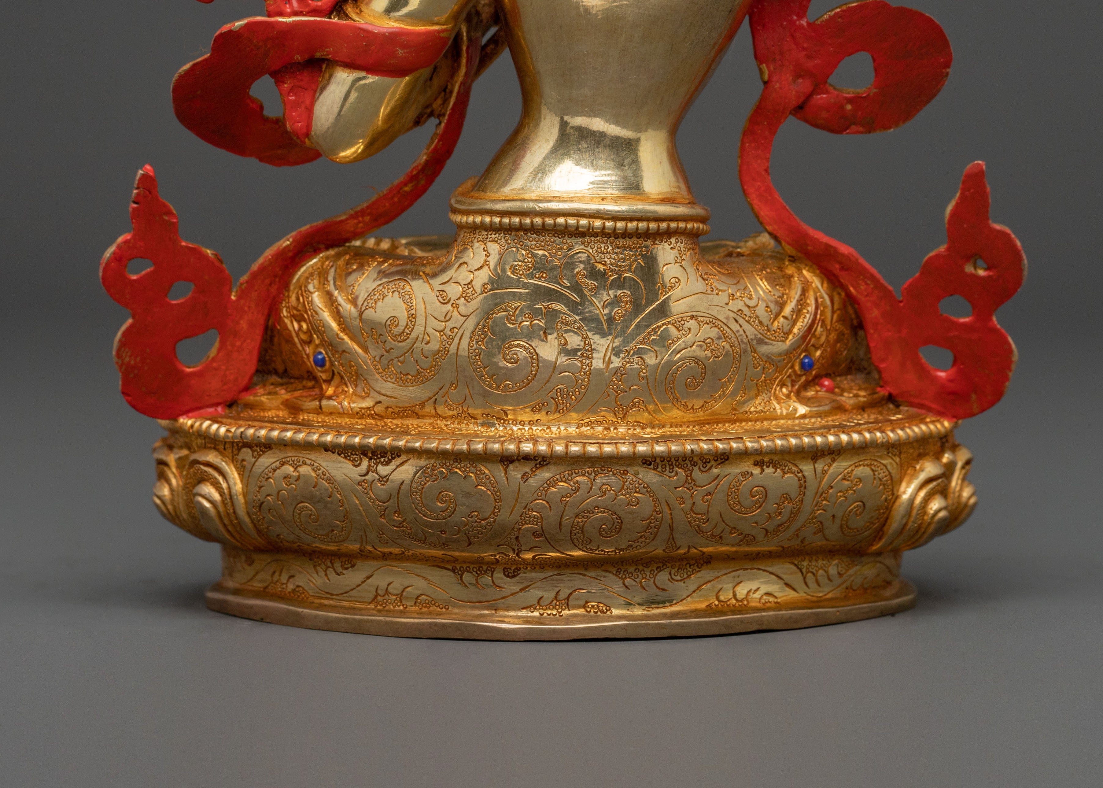 Manjushri Golden Sculpture | Bodhisattva of Wisdom