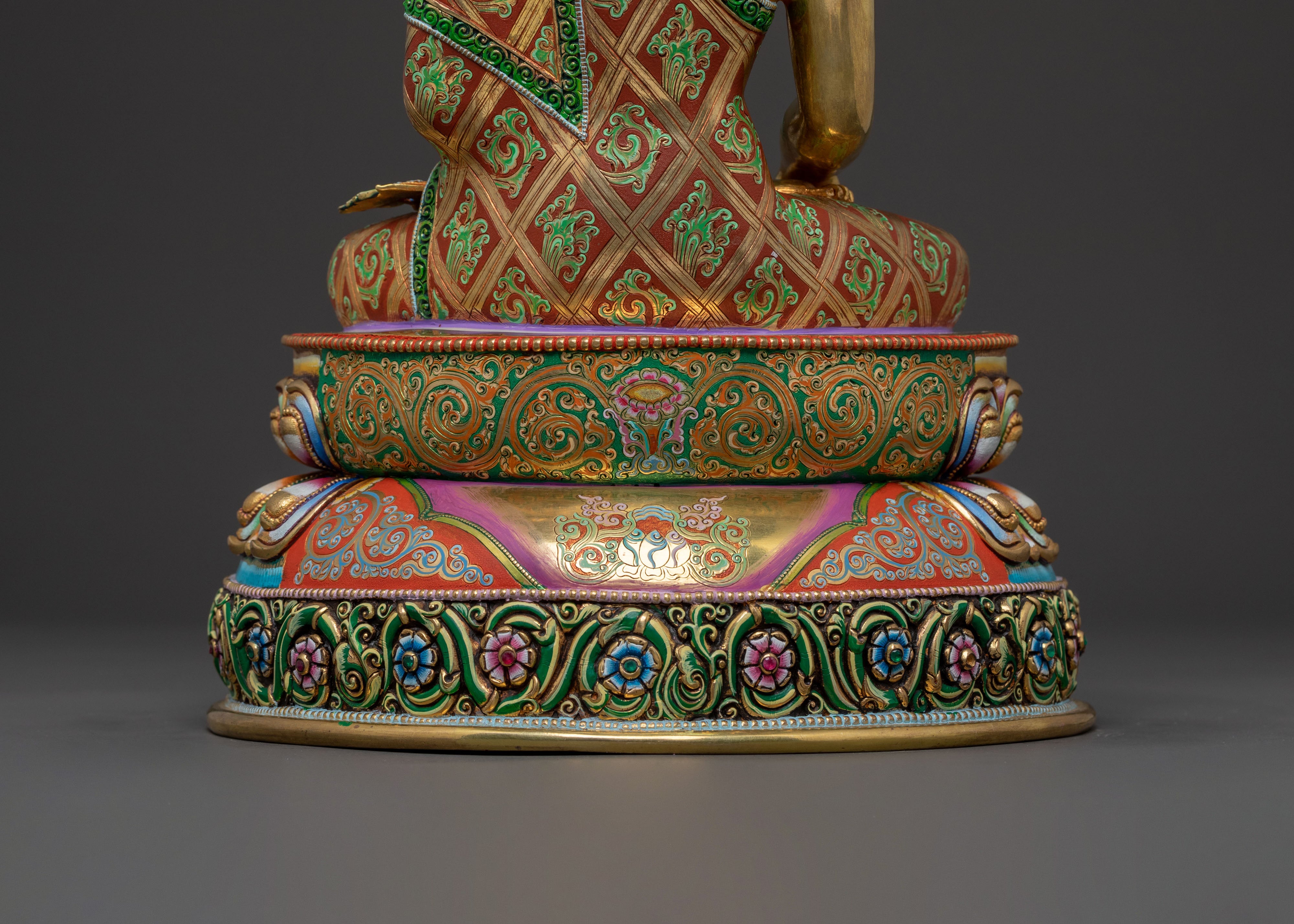 Shakyamuni Buddha 24k Gold Gilded Enlightenment Icon