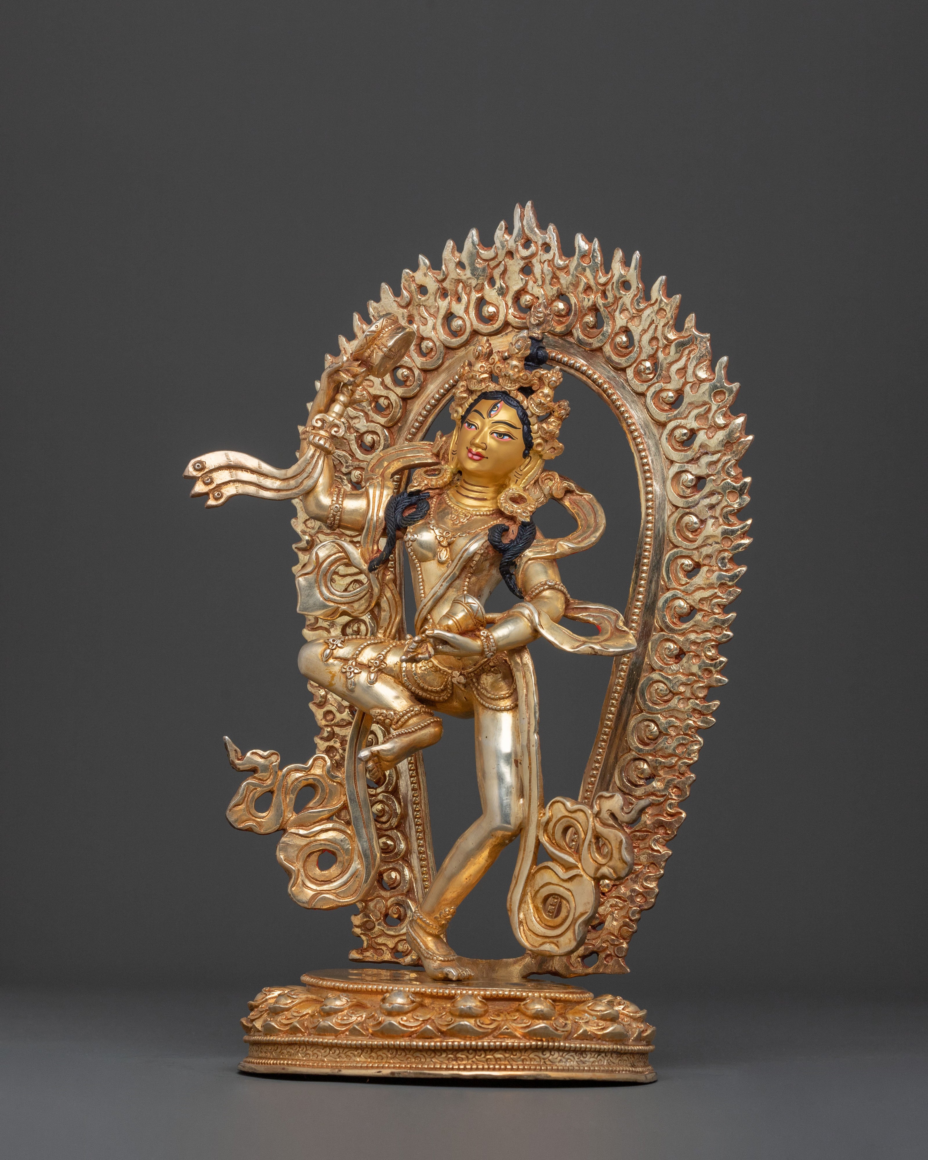 Radiant Tibetan Machig Labdron Sculpture