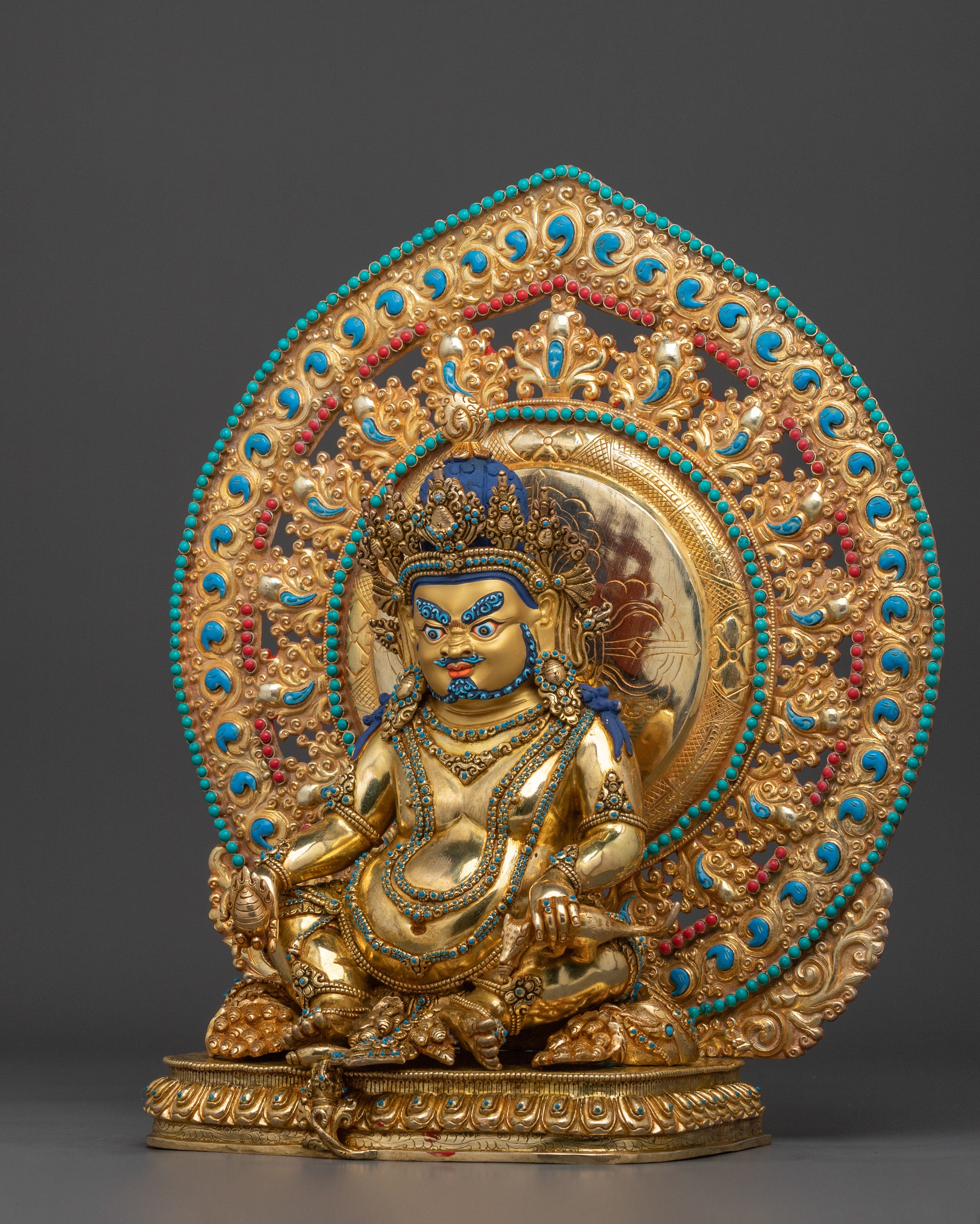 Dzambhala Deity of Abundance Statue | Symbol of Fortune and Generosity