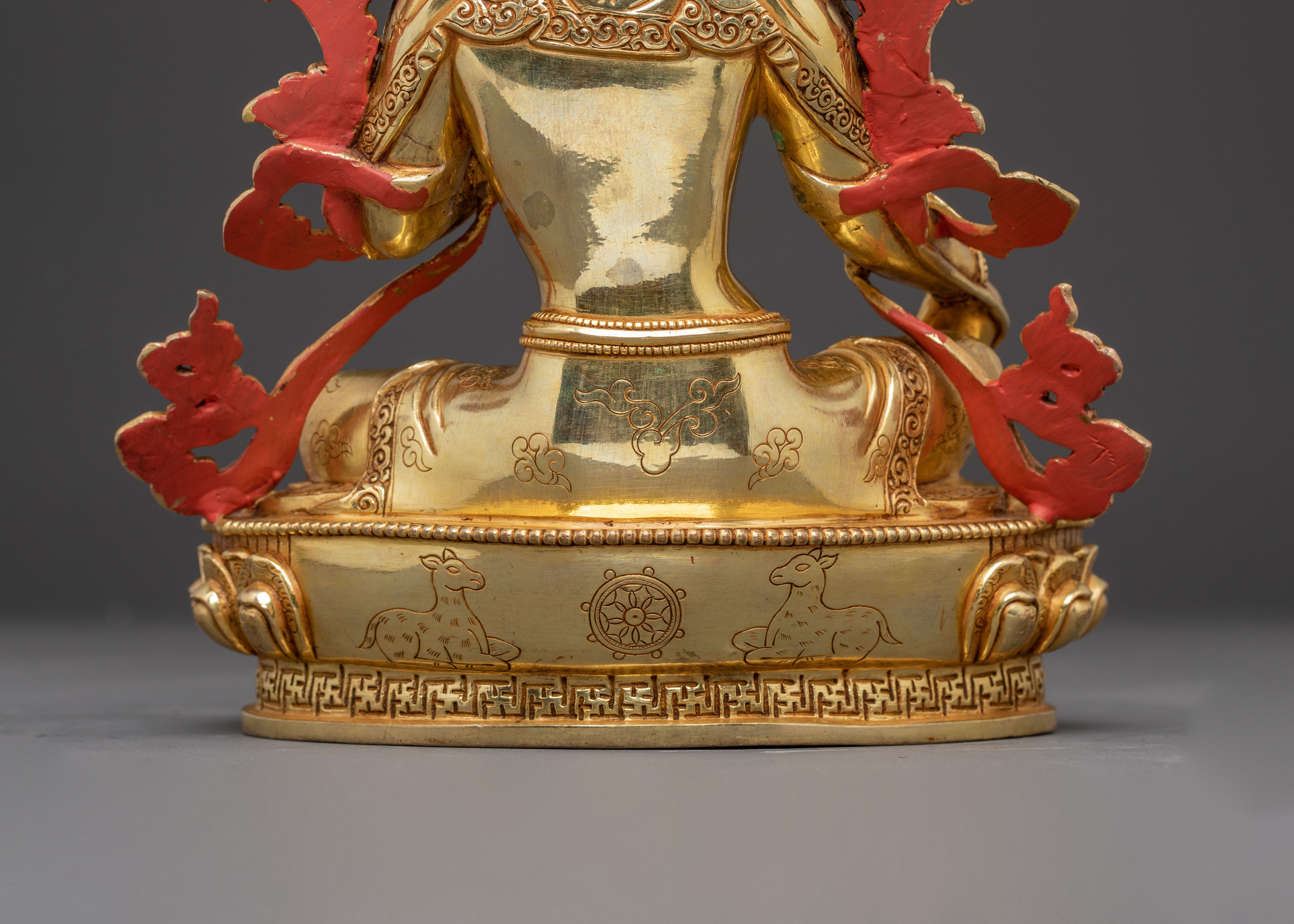 Handcrafted Peaceful Mother Green Tara Statue | Goddess of Compassion