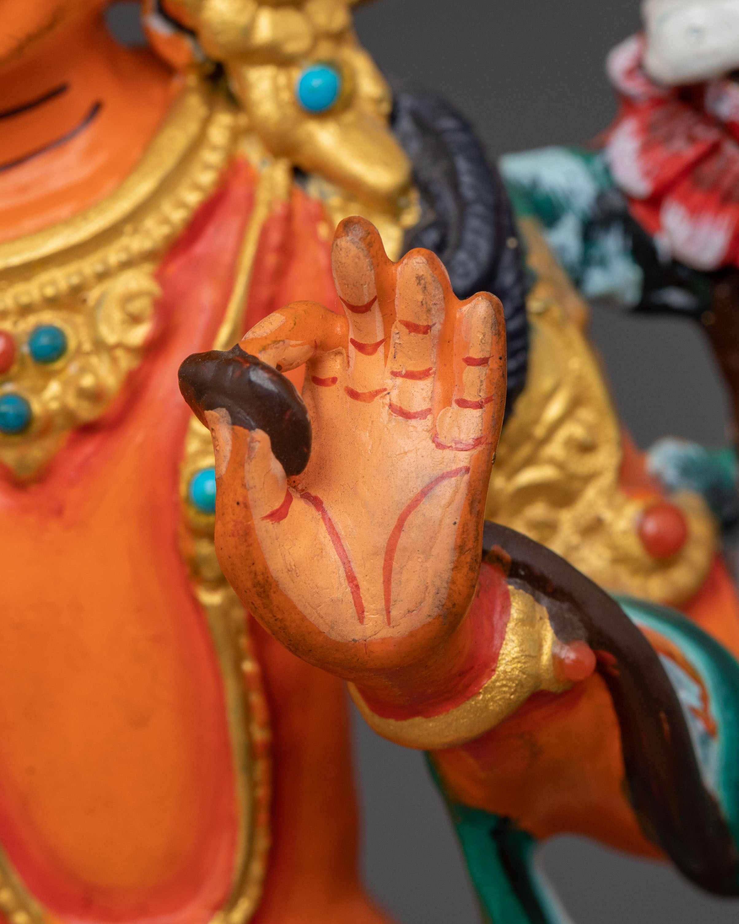 Manjushri Statue Deity of Wisdom – Handcrafted Copper