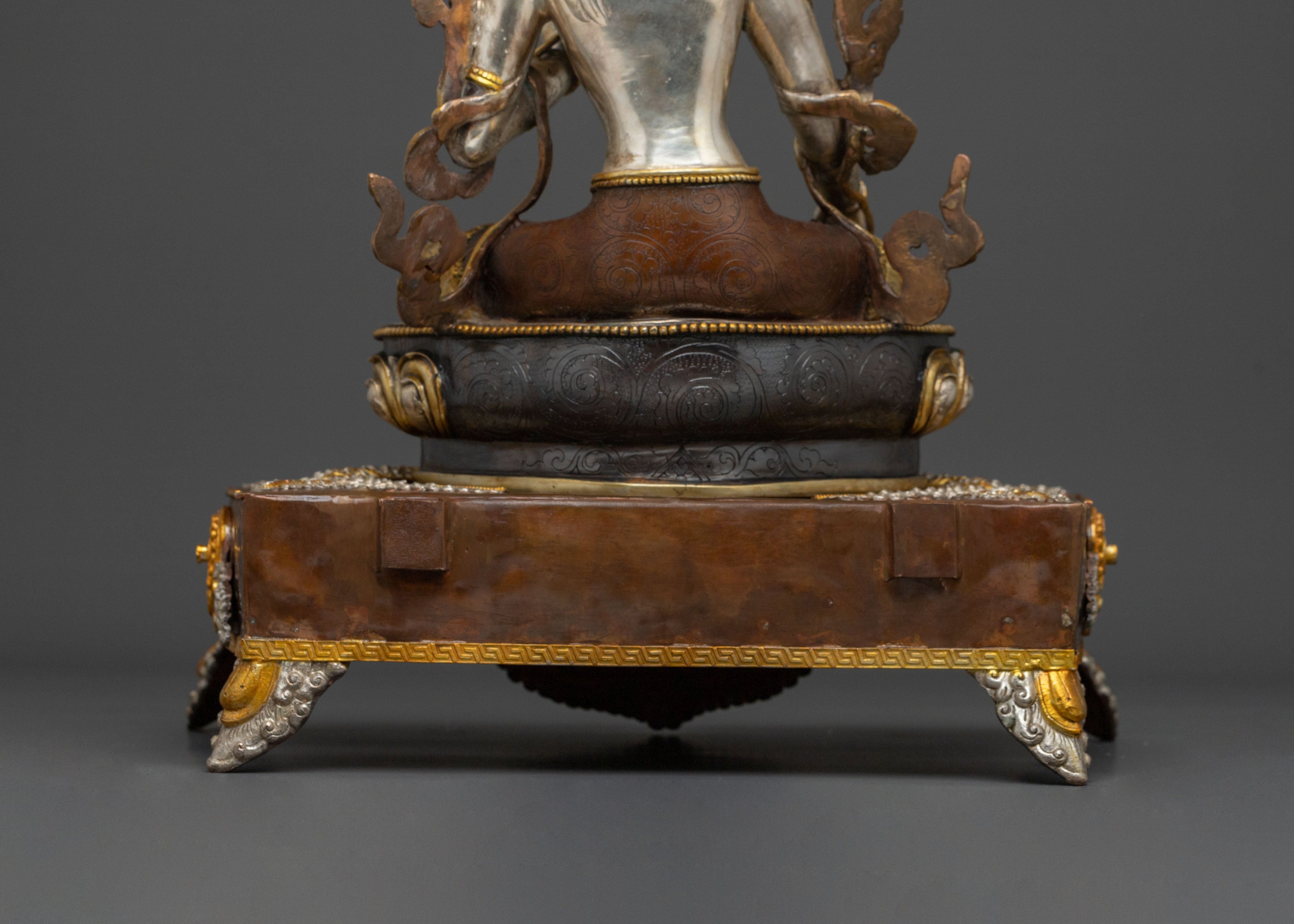 Green Tara Silver Plated Statue | Goddess of Compassion