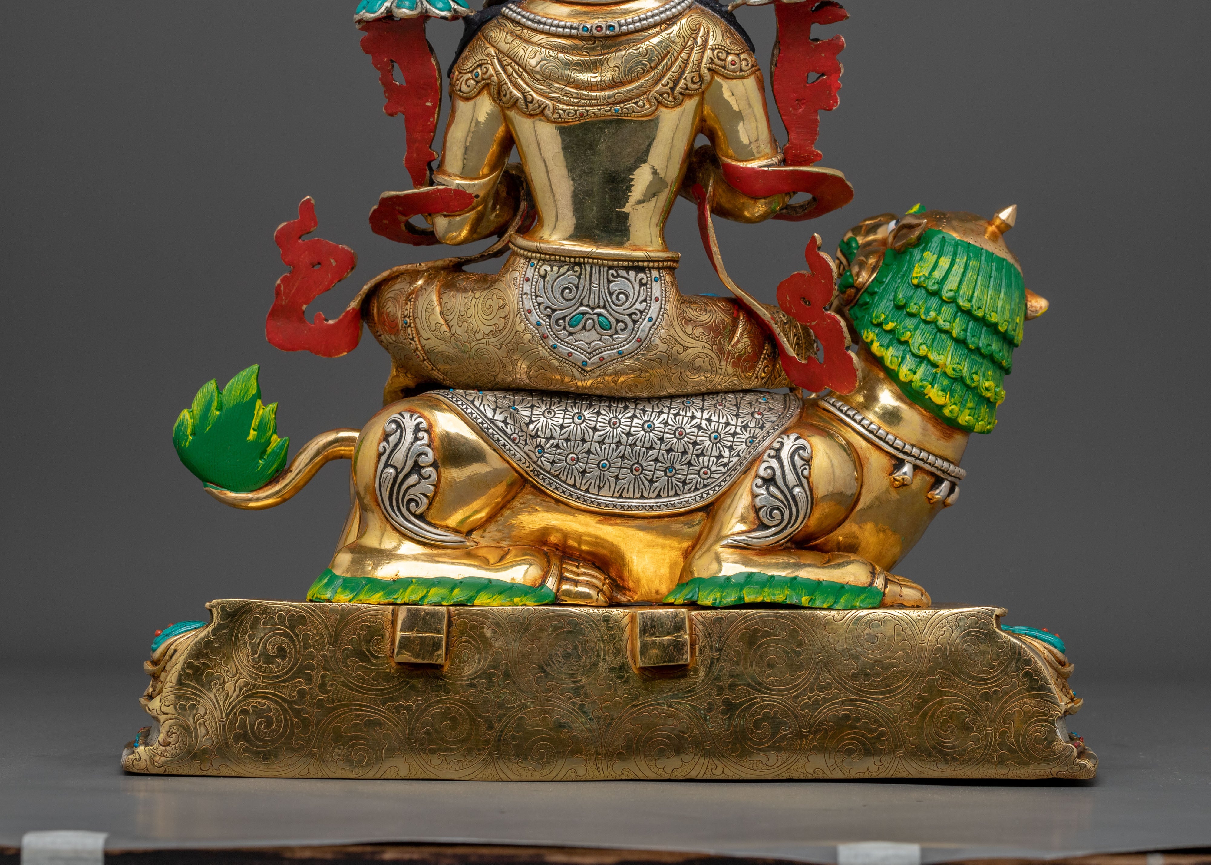 Simhanada Manjushri Statue | Home Decor