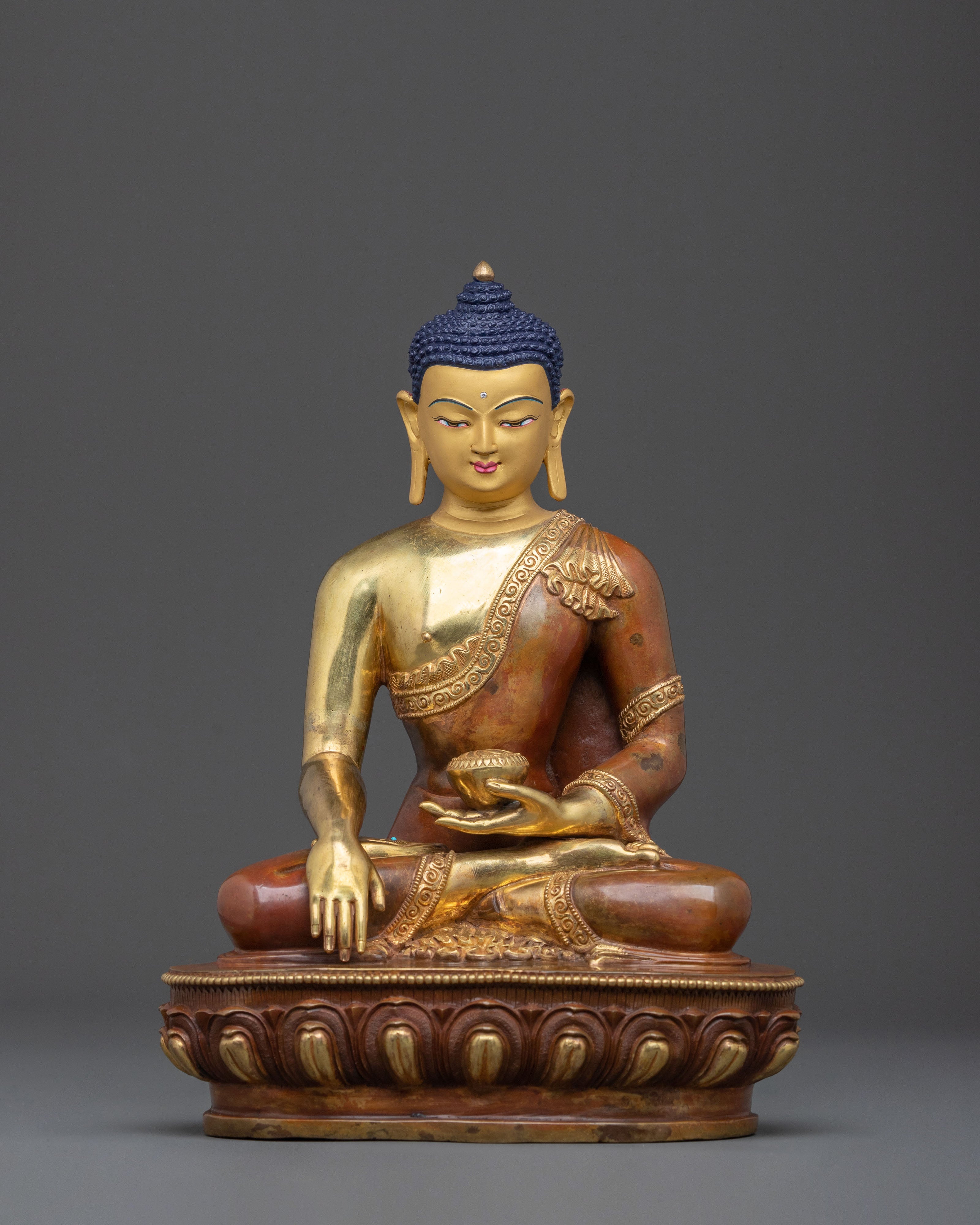 Shakyamuni Enlightenment Statue | 24K Gold Gilded