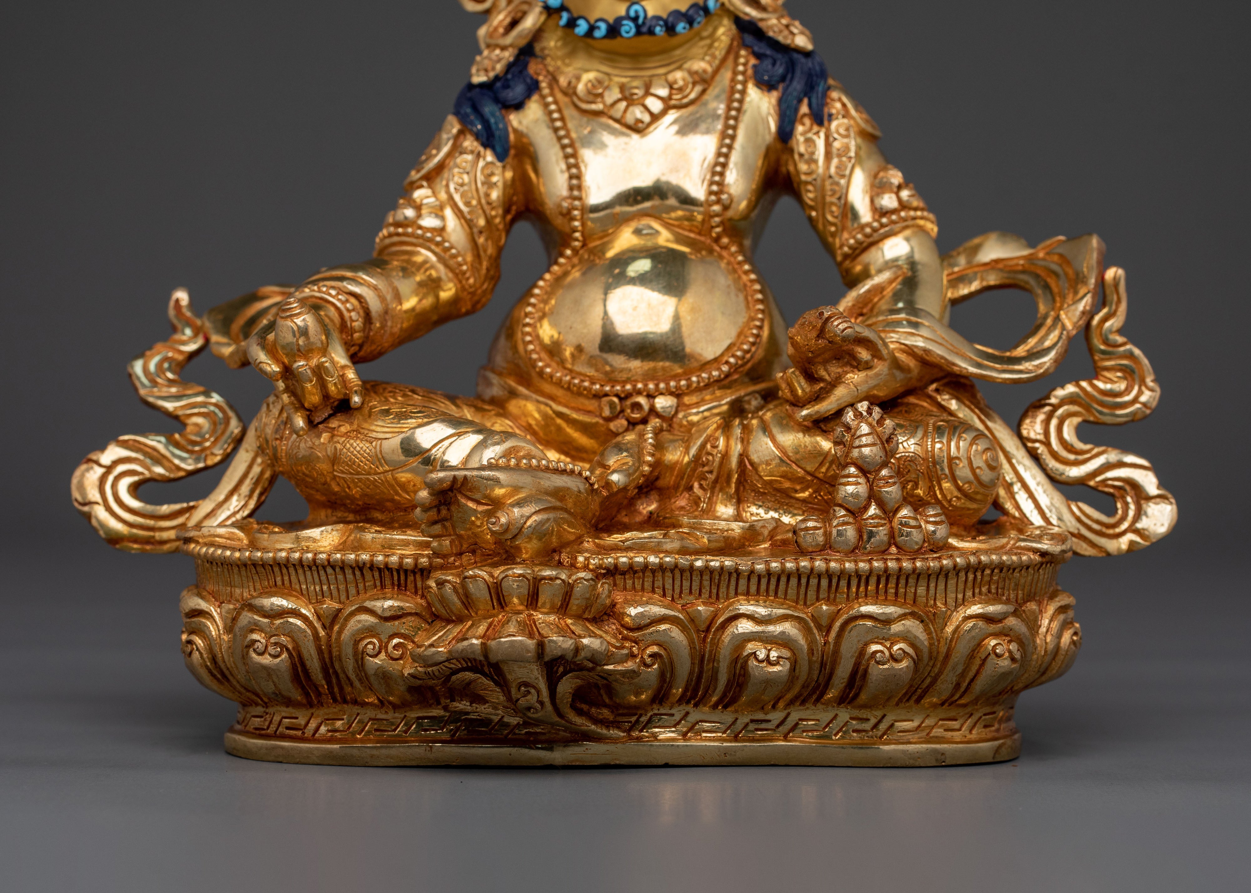 Dzambhala Spiritual Decor Statue | Tibetan Wealth Deity Sculpture
