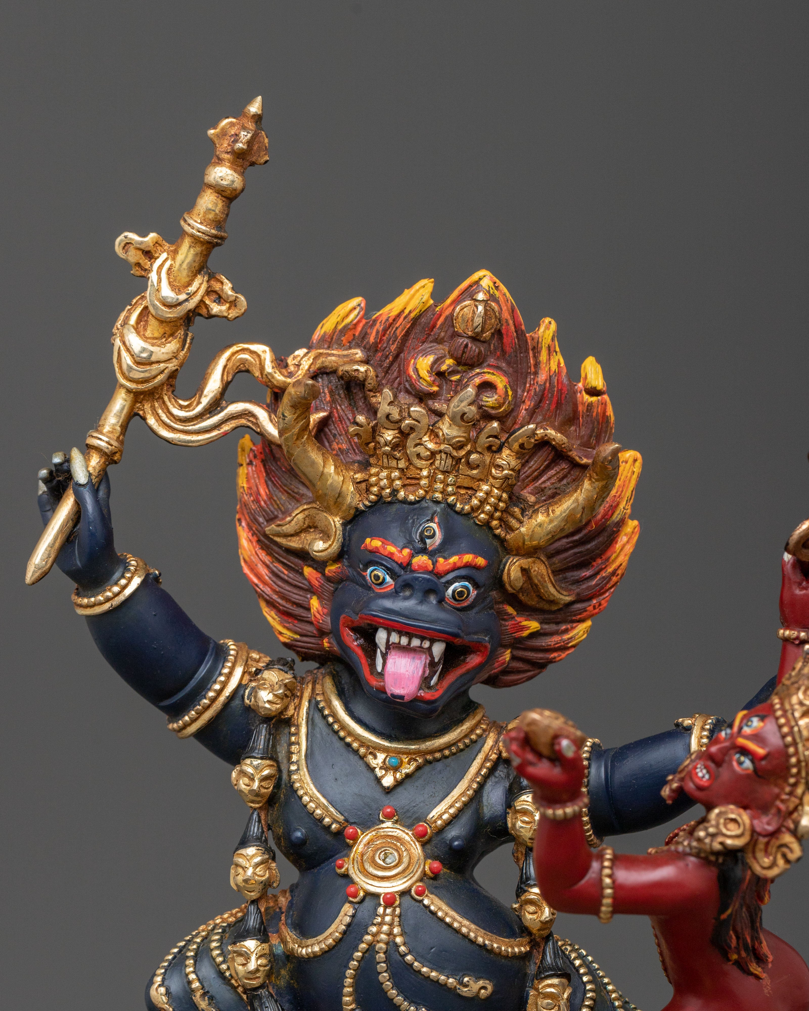 Handcrafted Yama Dharmaraj Figure | Fierce Deity