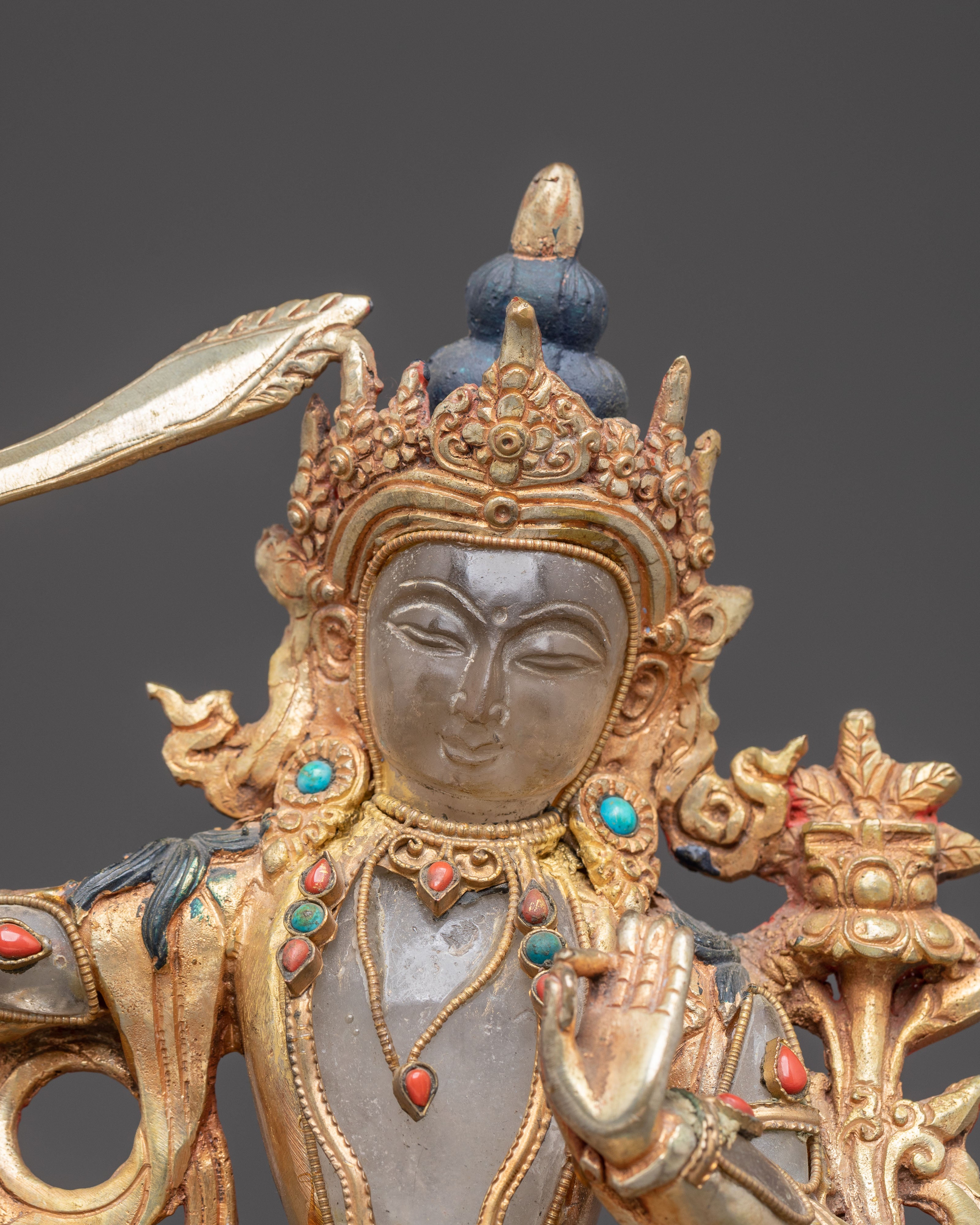 Manjushri Statue: Embodiment of Transcendent Wisdom