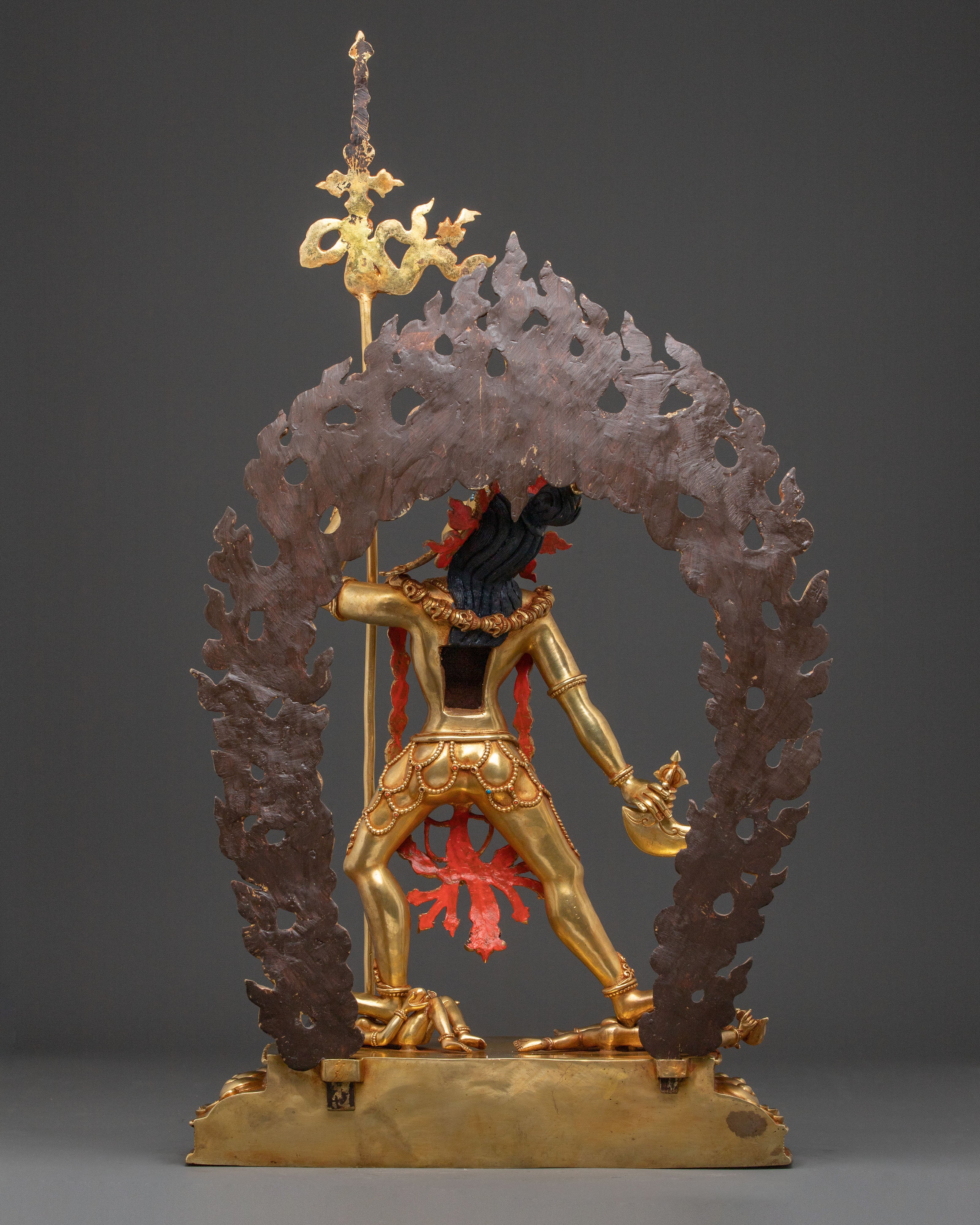 Sacred Vajrayogini Golden Statue – Radiant Himalayan Copper