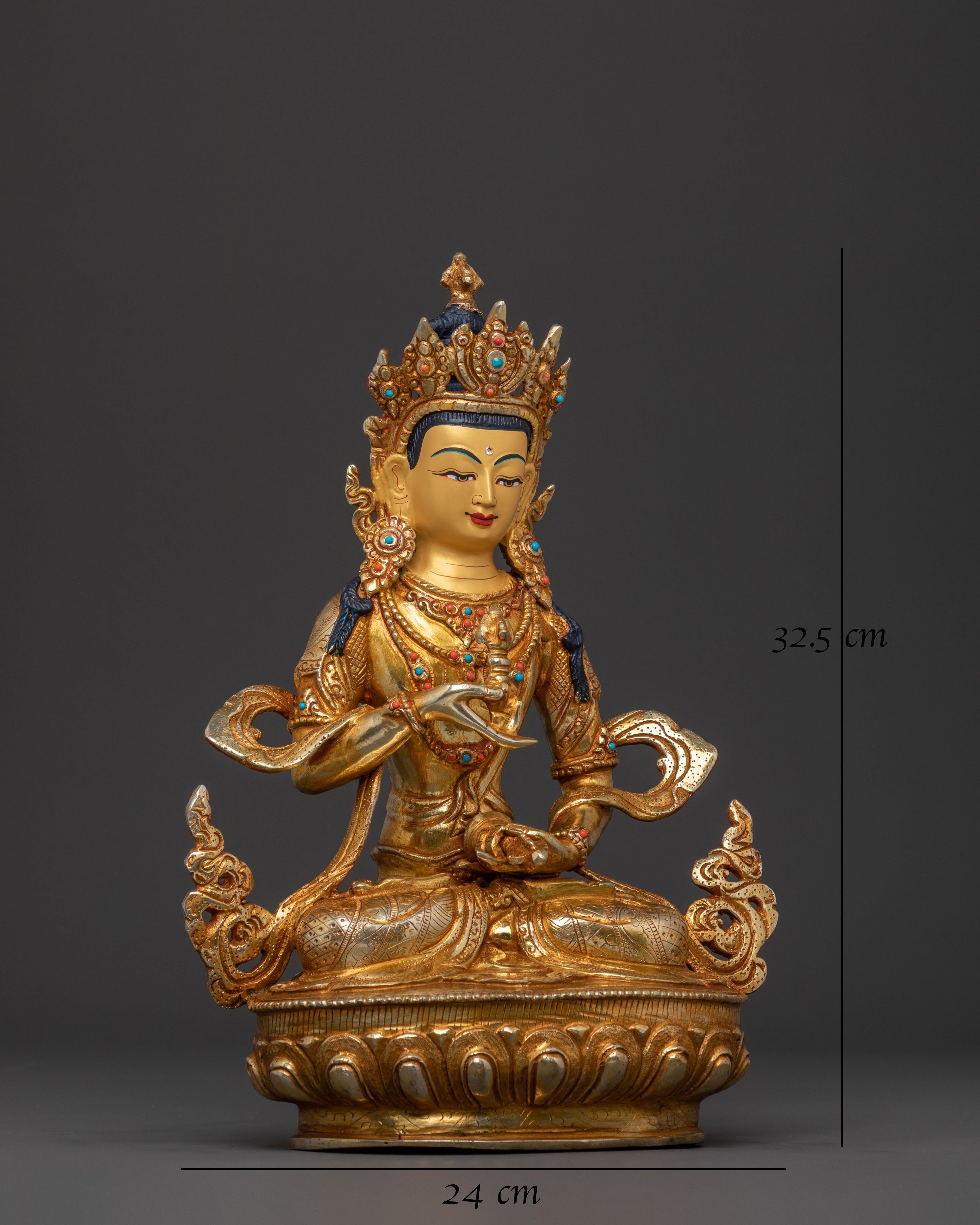 Vajrasattva Statue Purifier of Negative Karma | Tibetan Buddhist Decor