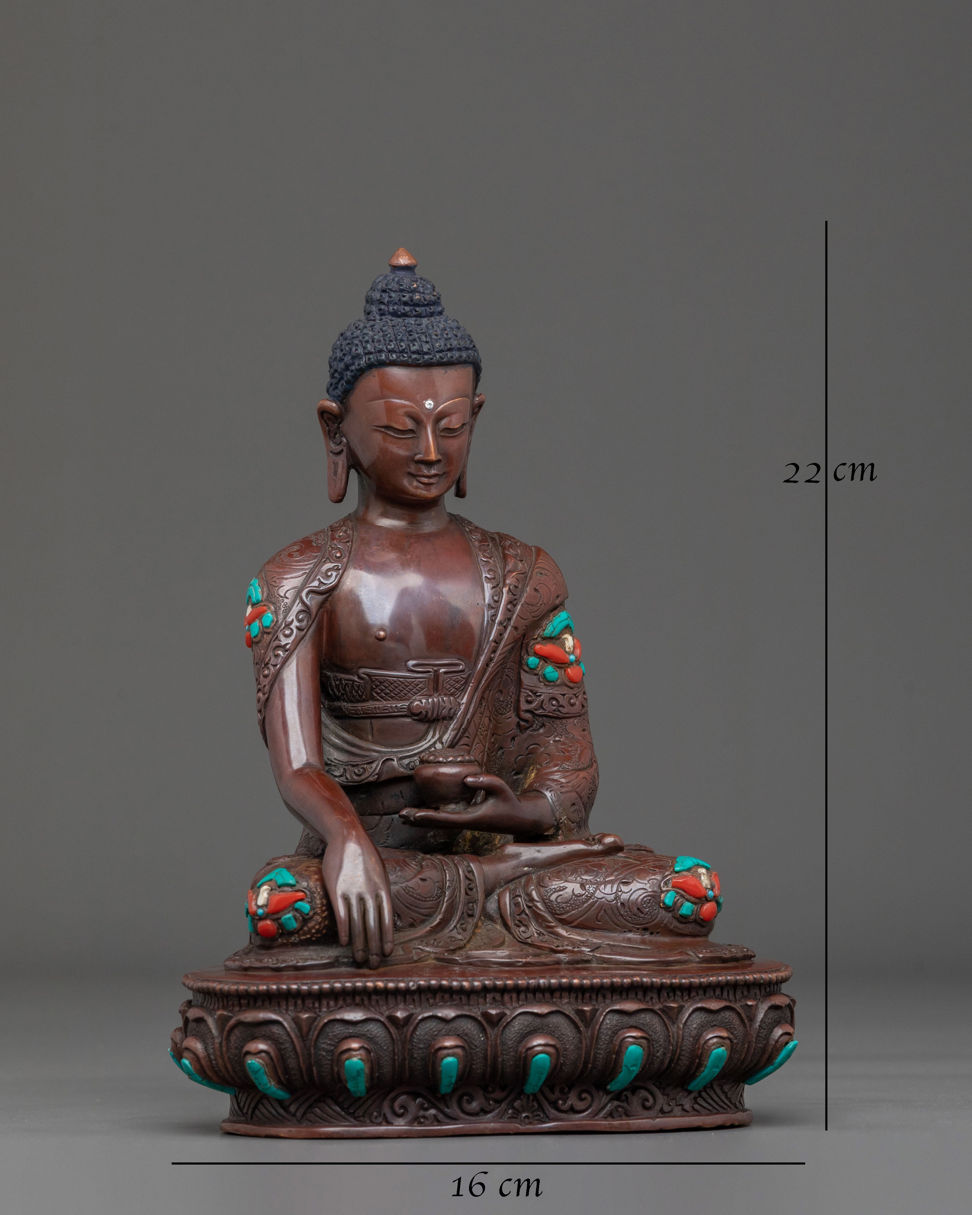 Gautama Buddha Statue | Oxidized Copper Body