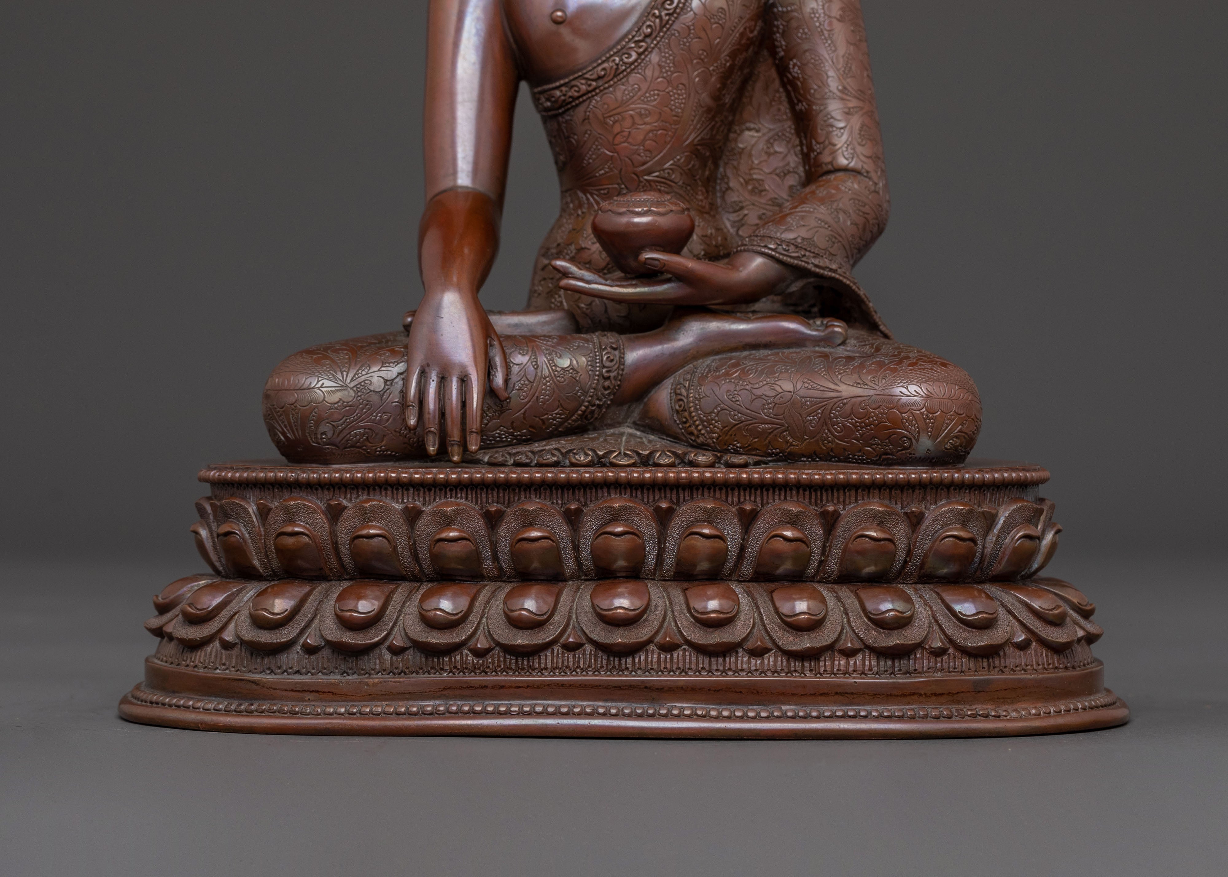 Shakyamuni Buddha Statue with Crown | Blessing Statue