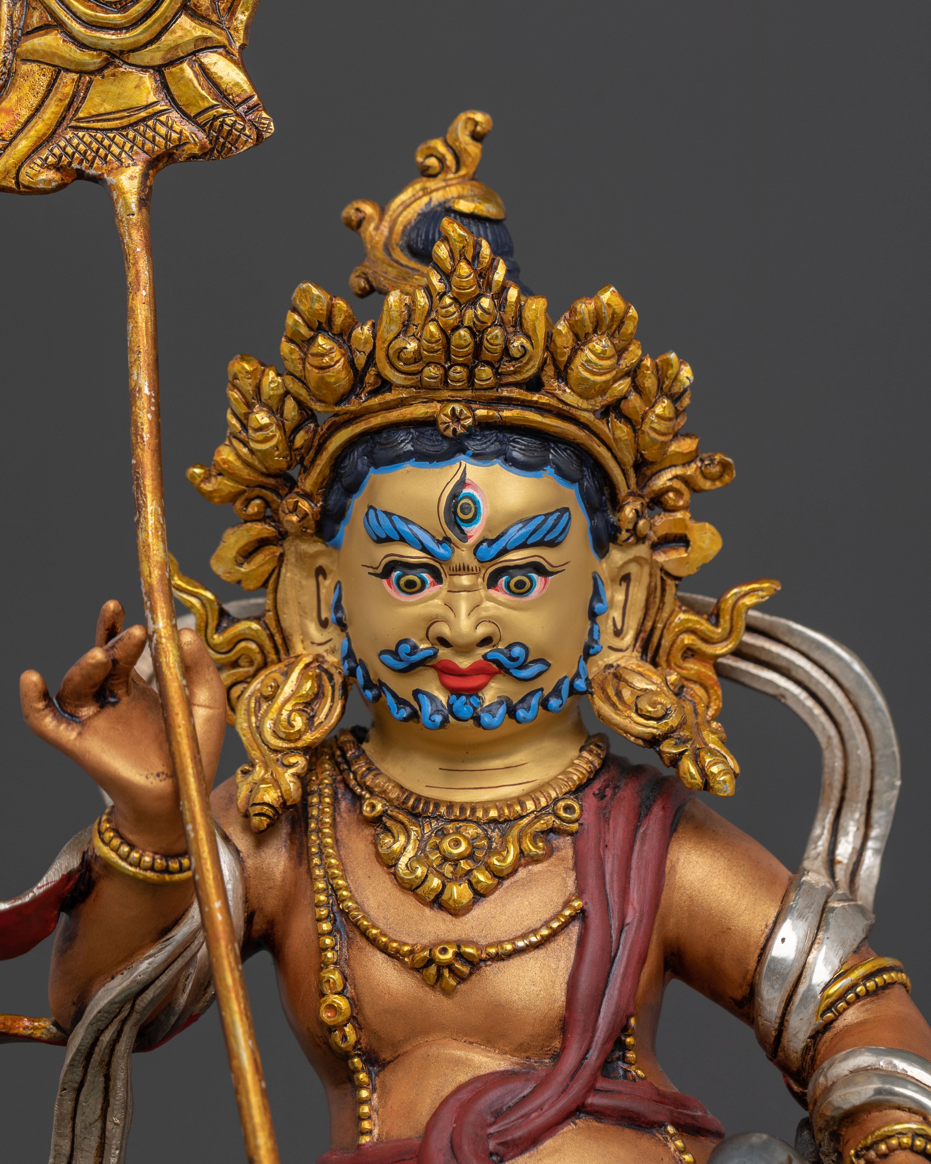 Namtoshe Wealth Guardian Statue | Wrathful Protector Deity