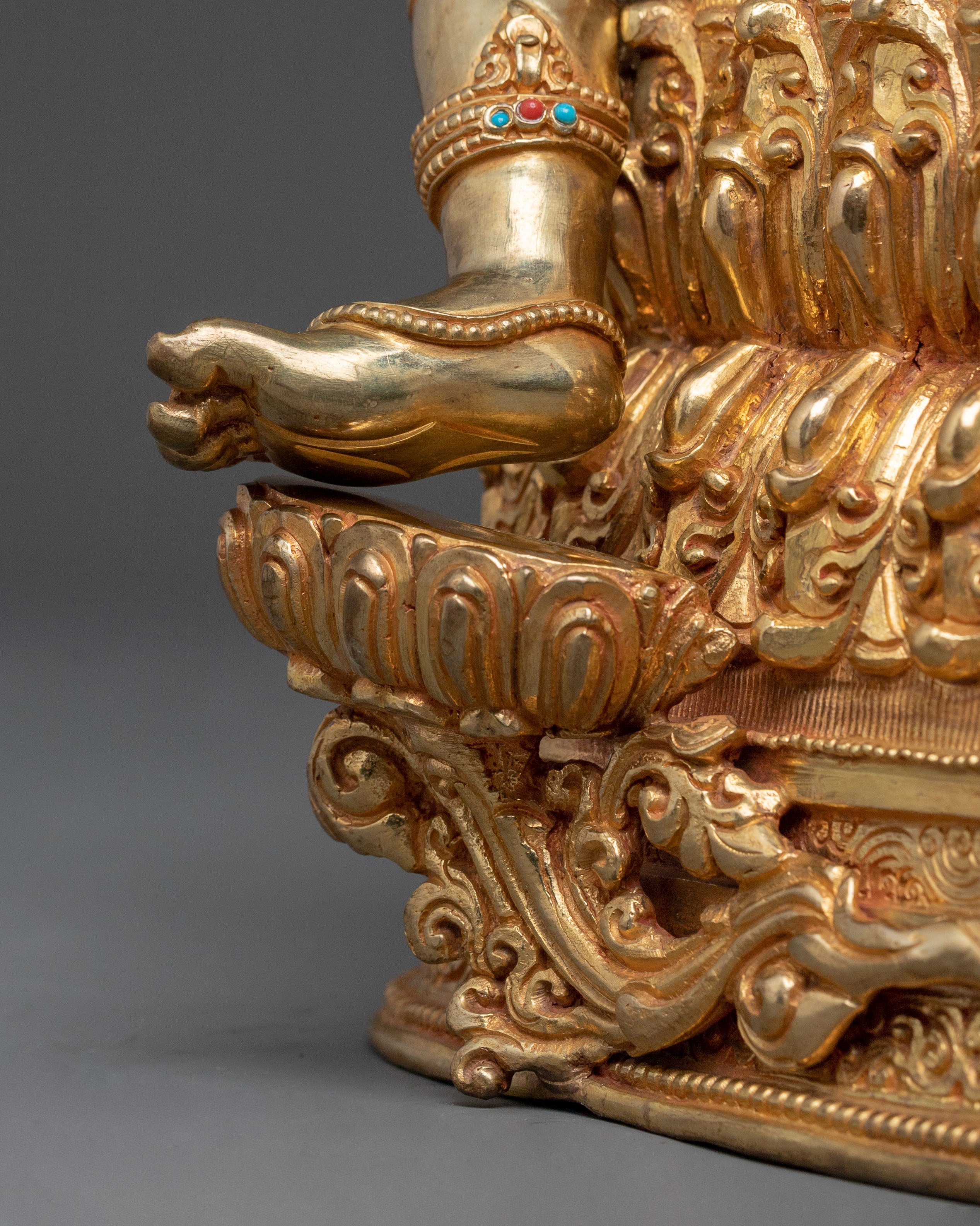 Syama Tara Handcrafted Statue – Exquisite 24K Gold Gilded