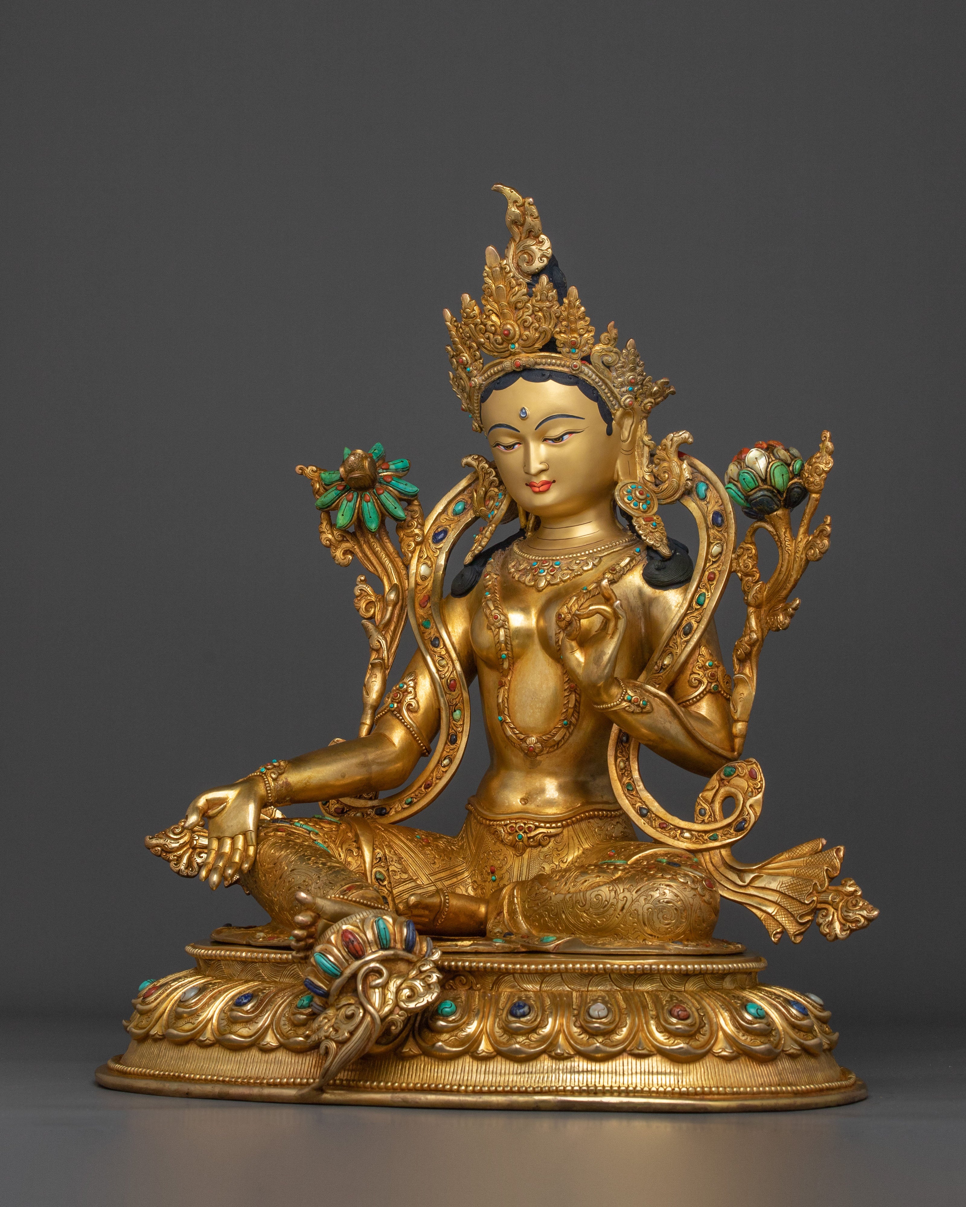 Sacred Goddess Green Tara Statue | Symbol of Compassion