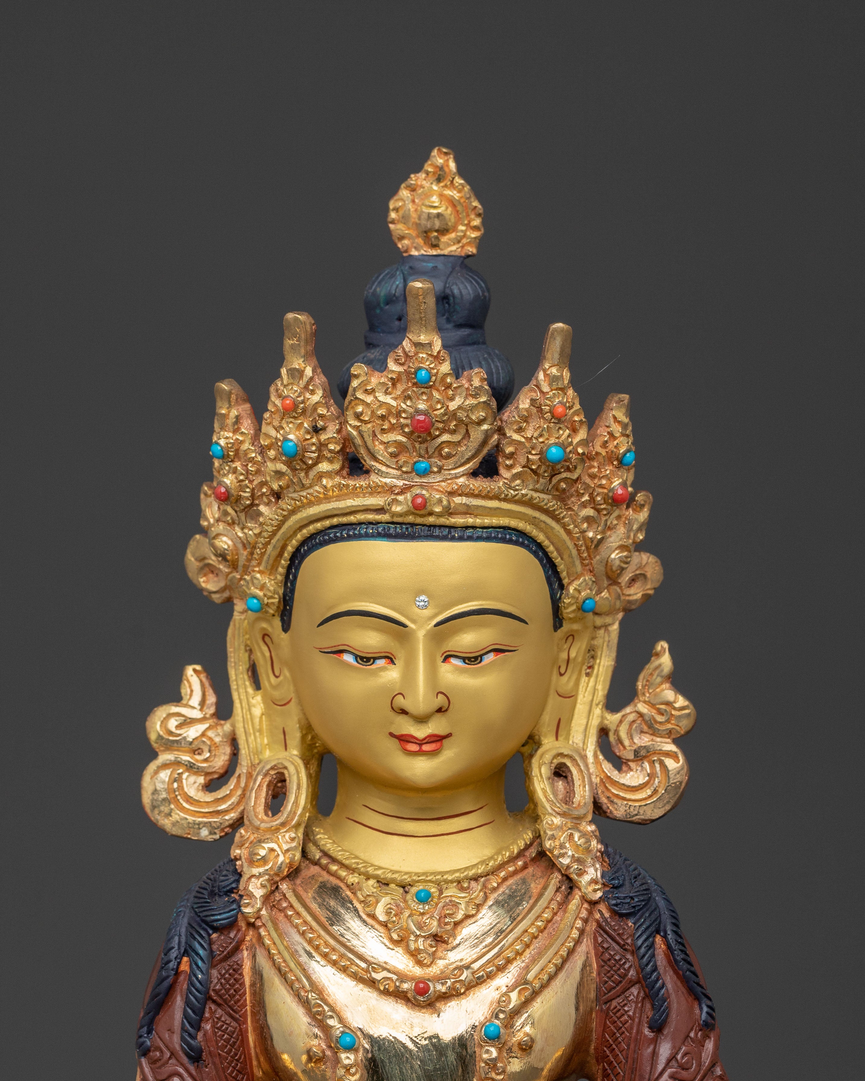Tibetan Long Life Bodhisattvas Amitayus Buddha