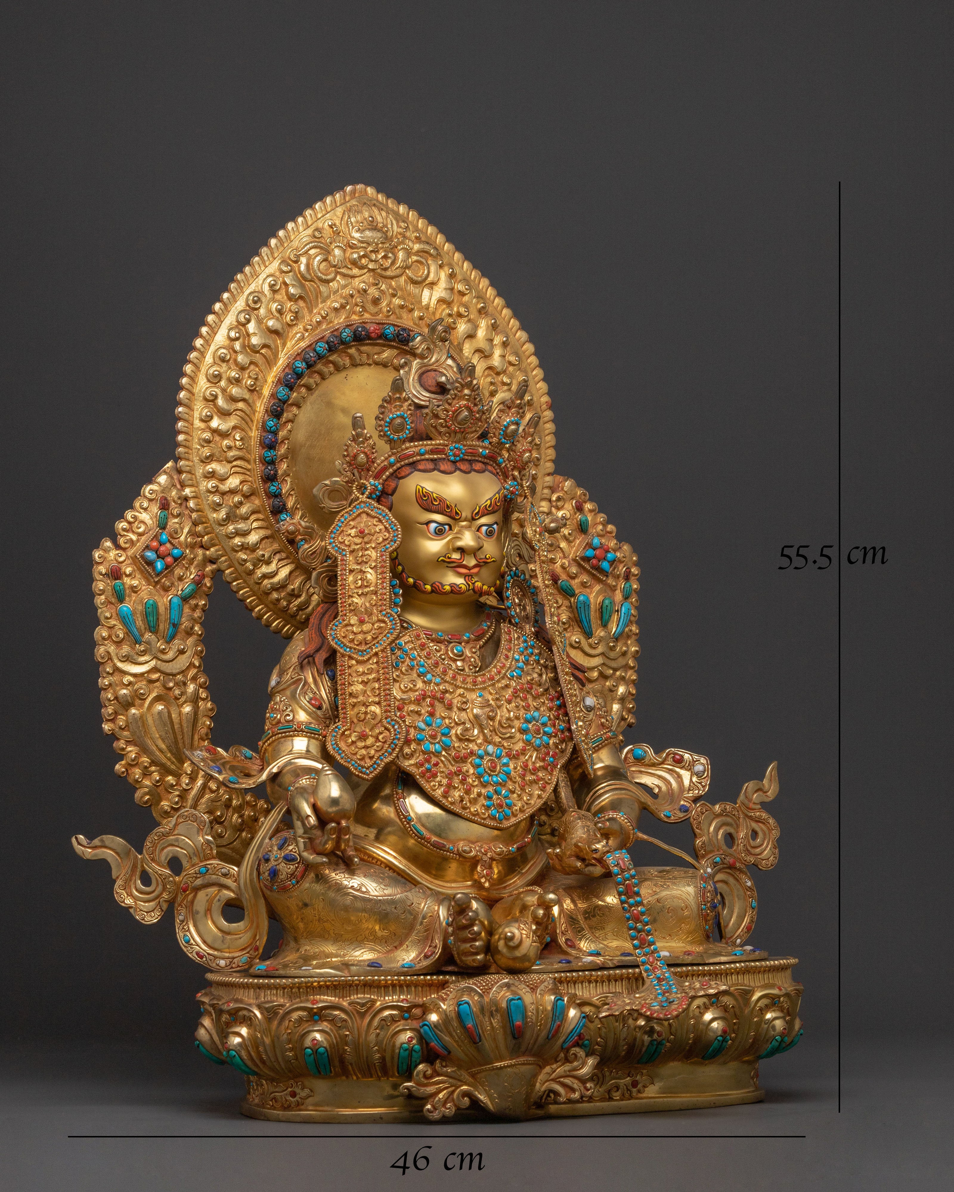 Zambhala Golden Statue | Guardian of Abundance