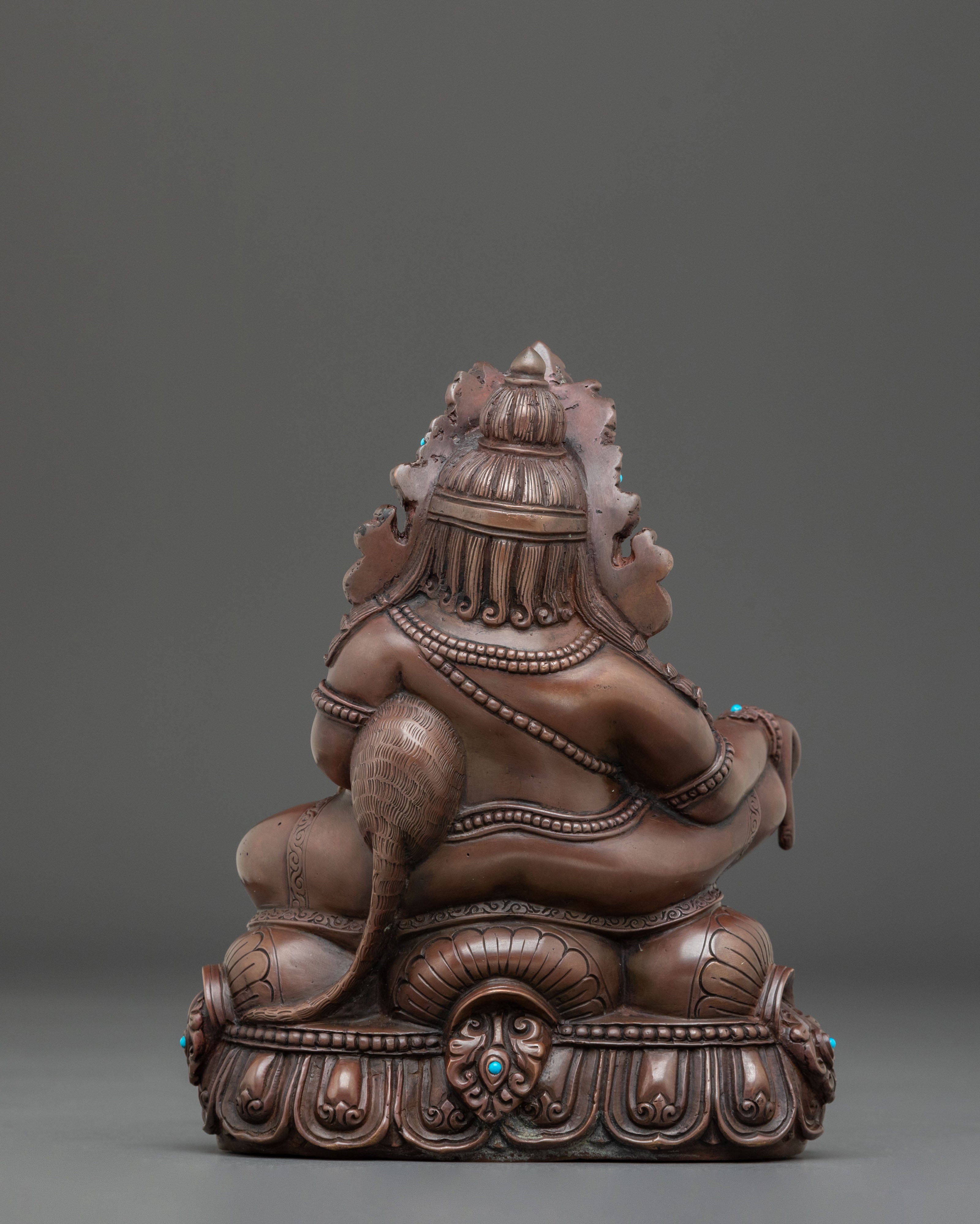 Dzambhala Oxidized Copper Statue | Symbol of Prosperity