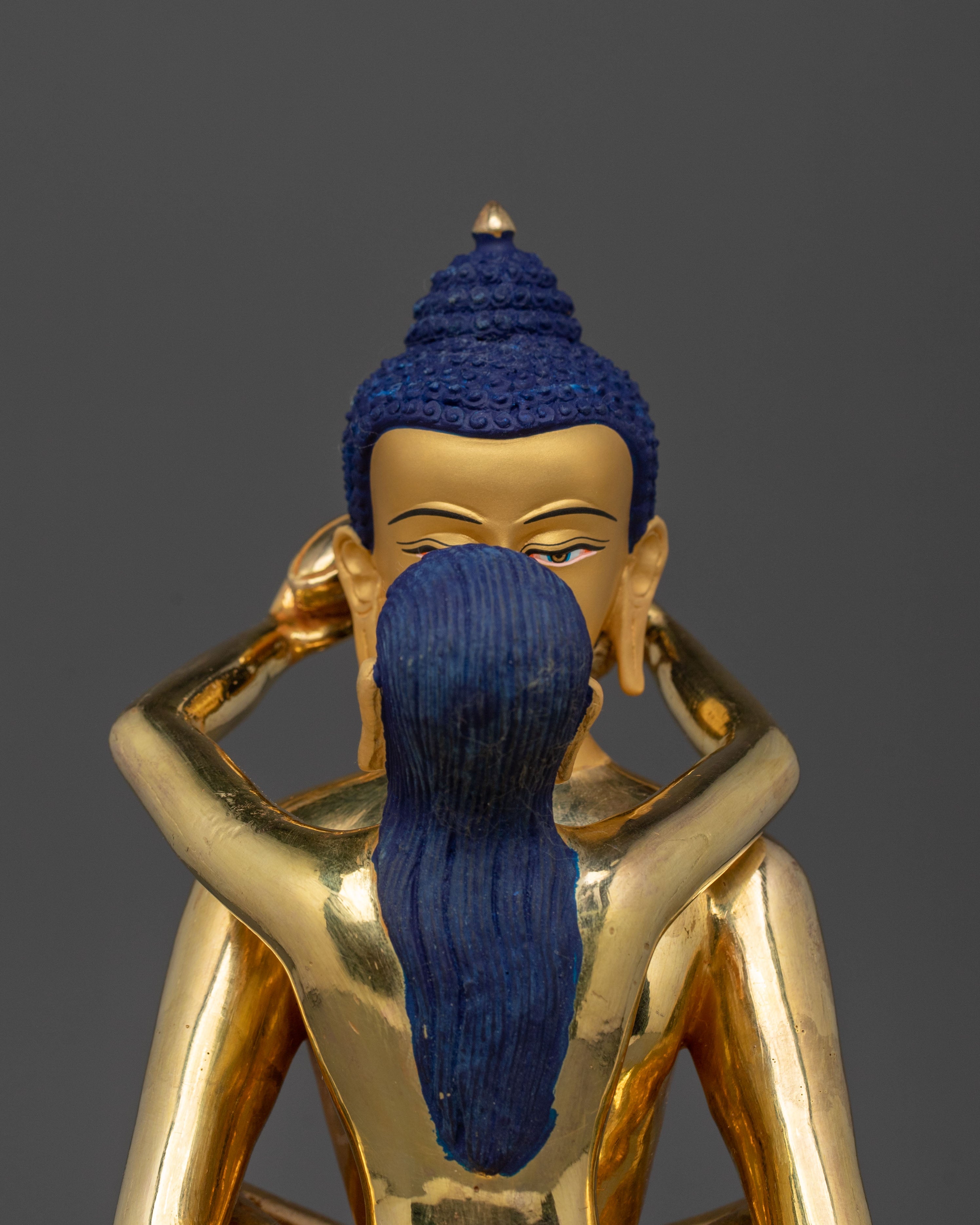 Samantabhadra with Consort 24K Gold Gilded Statue