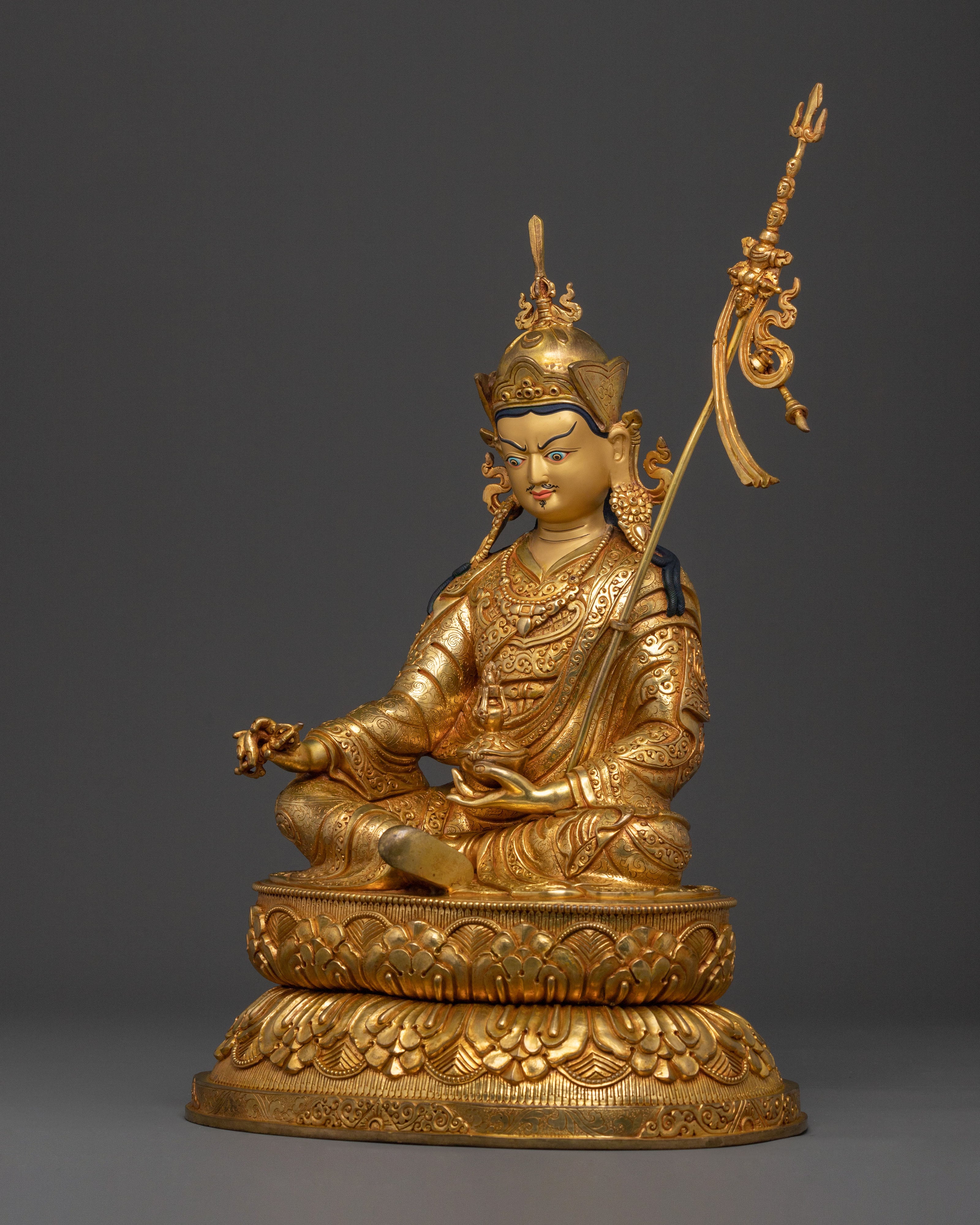 Handmade Guru Rinpoche Statue | Spiritual Protector